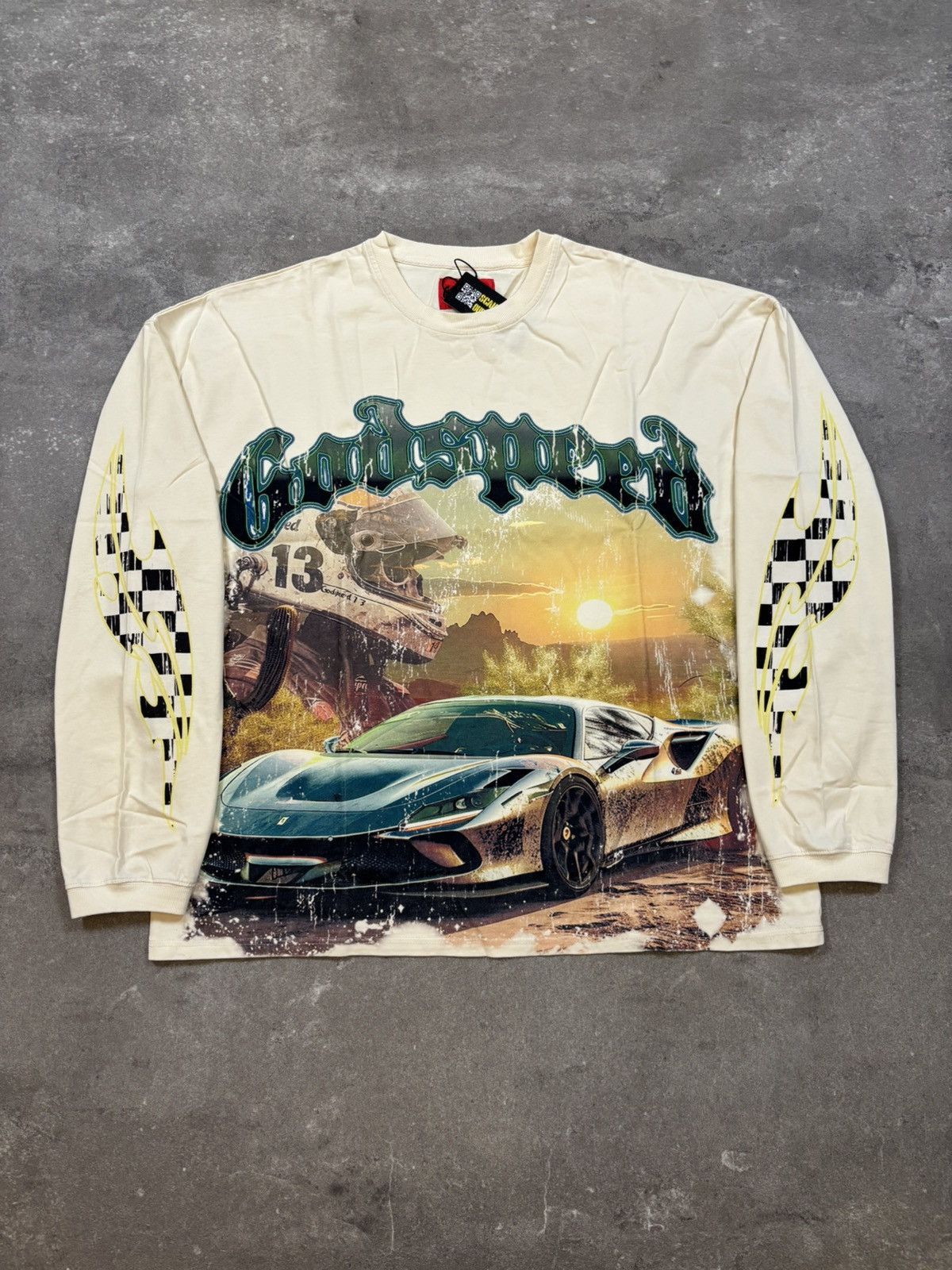 Godspeed Godspeed Sunset Drift Longsleeve, Bone Size US S / EU 44-46 / 1 - 1 Thumbnail