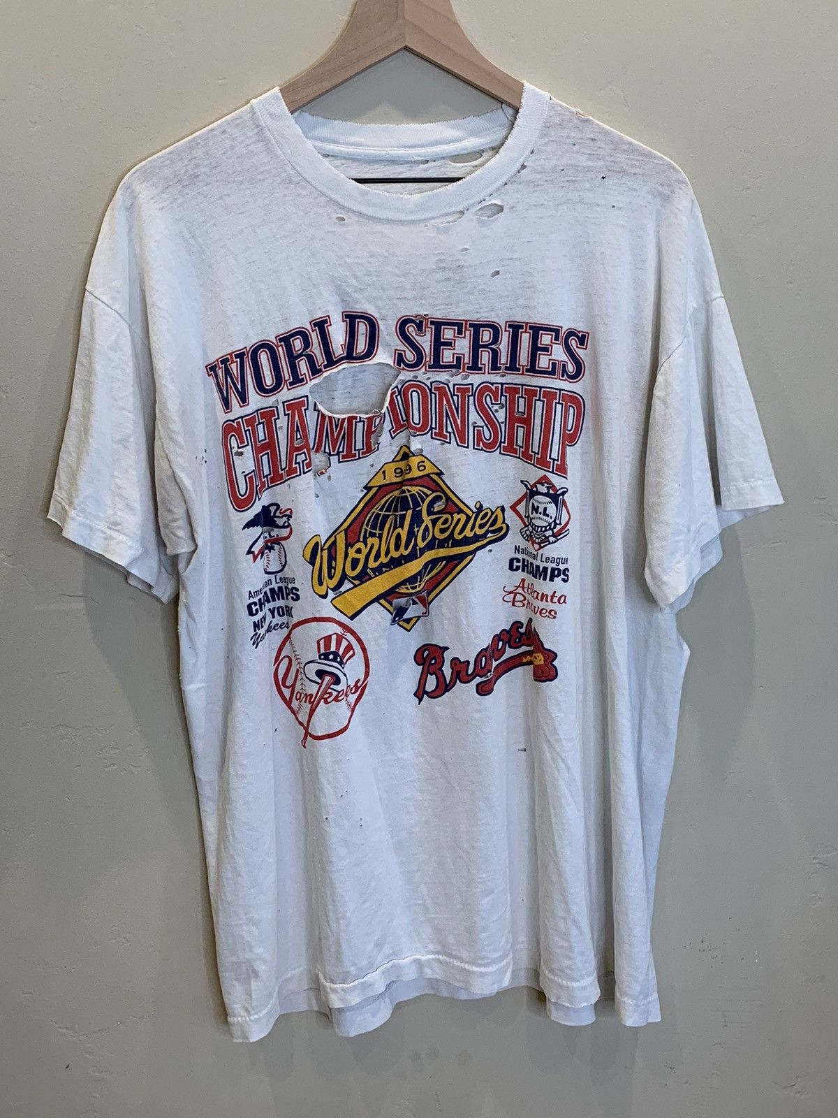 Shirts  Vintage 19s New York Yankees Vs Atlanta Braves 1996 World