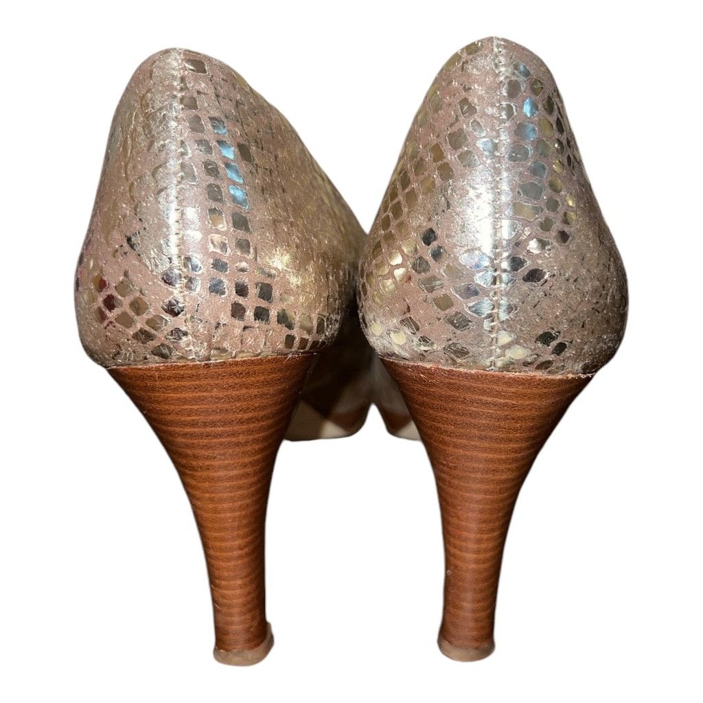 Other Moda In Pelle Gold Pumps Size 9 Size US 9 / IT 39 - 3 Thumbnail