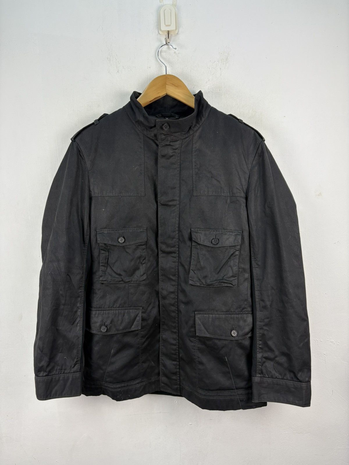 Neil Barrett Neil Barrett M-65 Cargo Jacket Waxed Size US M / EU 48-50 / 2 - 2 Thumbnail