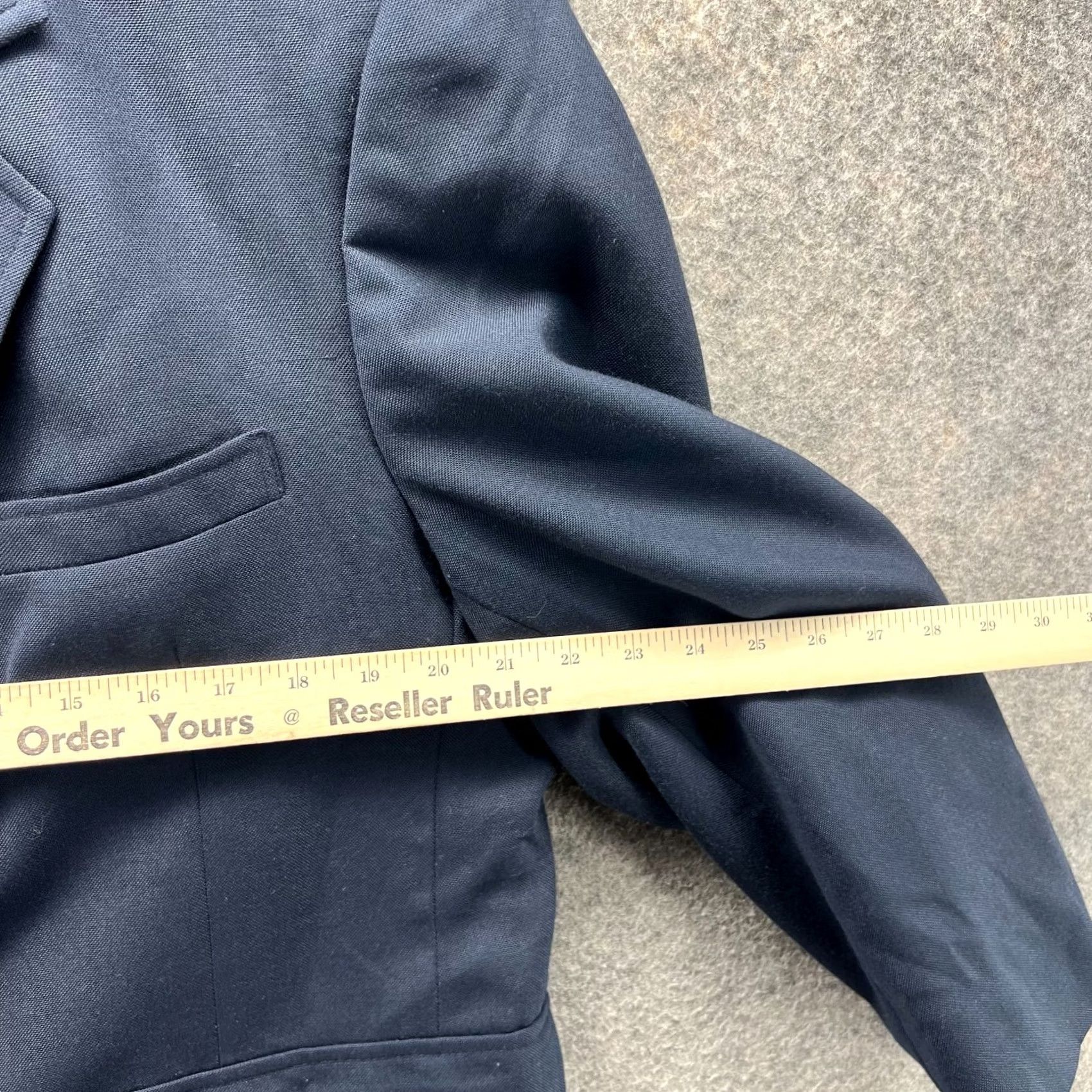 Orvis Orvis Blazer Mens 42S Blue Navy Sport Coat Jacket Dress Wool Single Breasted Jacket Coat Size 42R - 3 Thumbnail