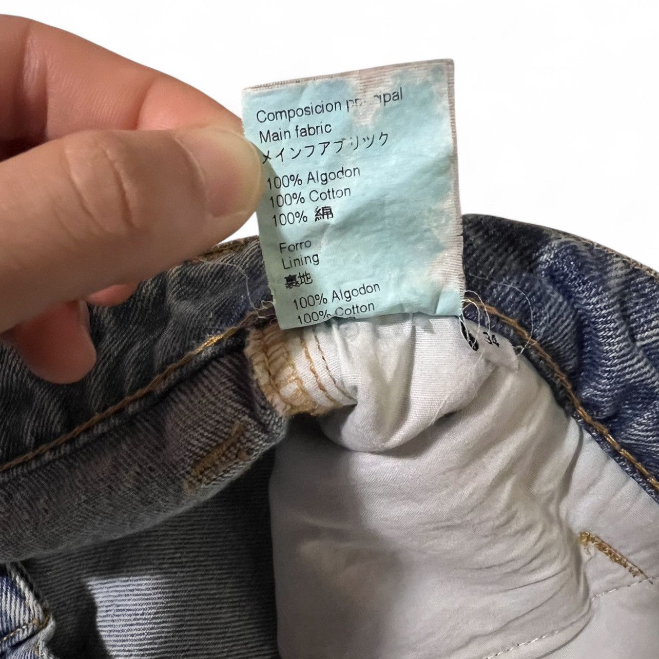 Loewe LOEWE High-Waisted Straight-Leg Jeans – Size 34 Size 25" / US 0 / IT 36 - 10 Thumbnail