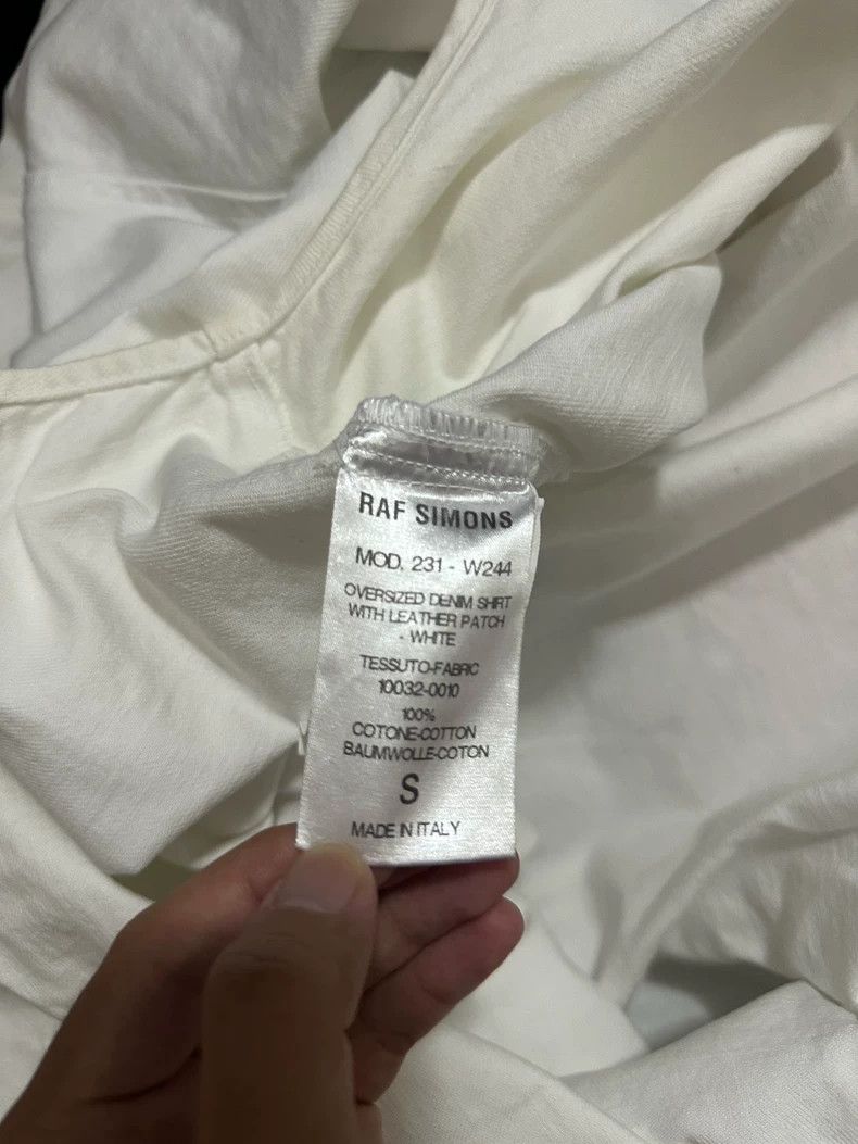 Raf simons 23ss silhouette white shirt