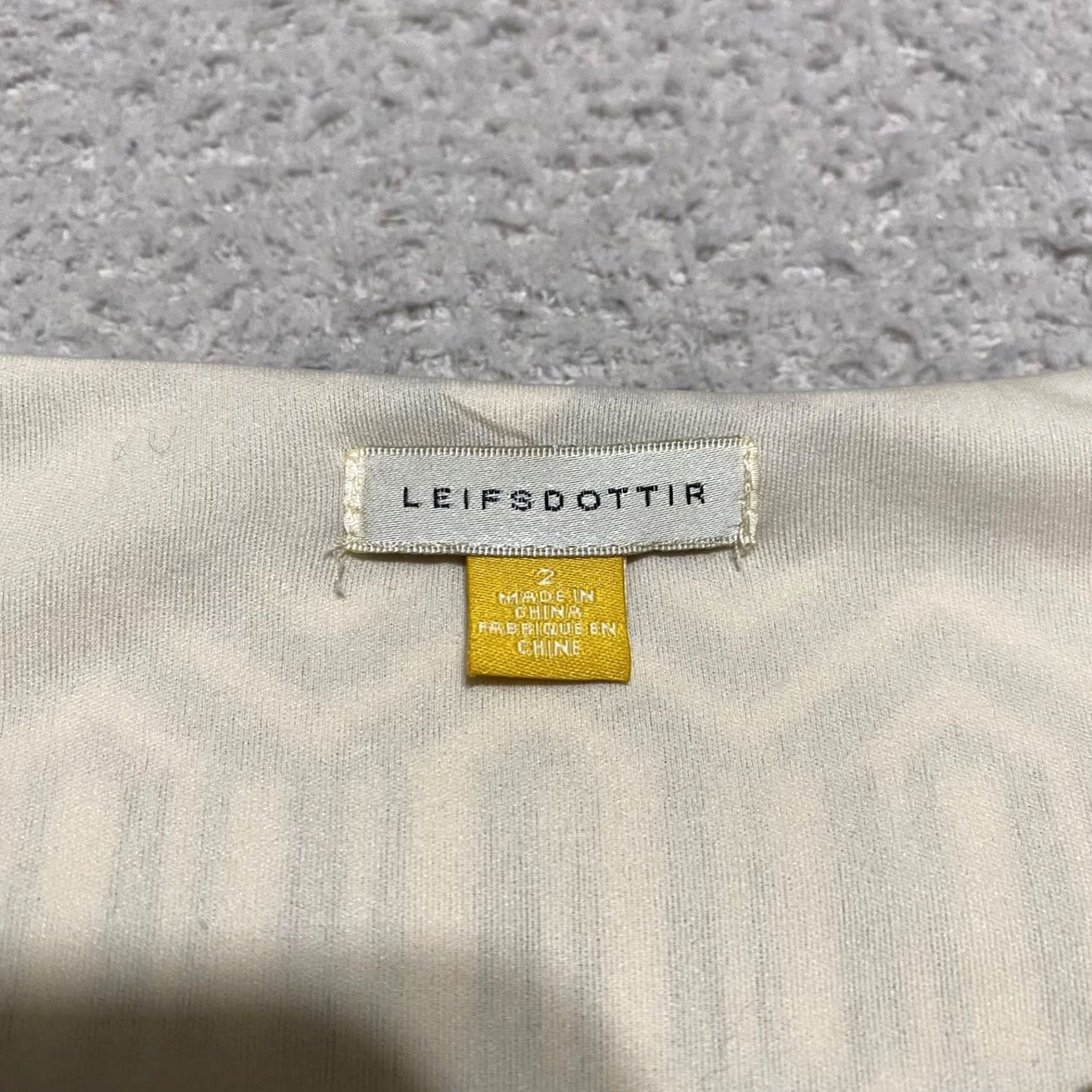 Anthropologie Anthropologie Leifsdottir Womens Dress 2 Black White Geometric Tonnelle Full Zip Multicolor A-Line Adult Regular Size 2 Womens IDK Size XS / US 0-2 / IT 36-38 - 3 Thumbnail
