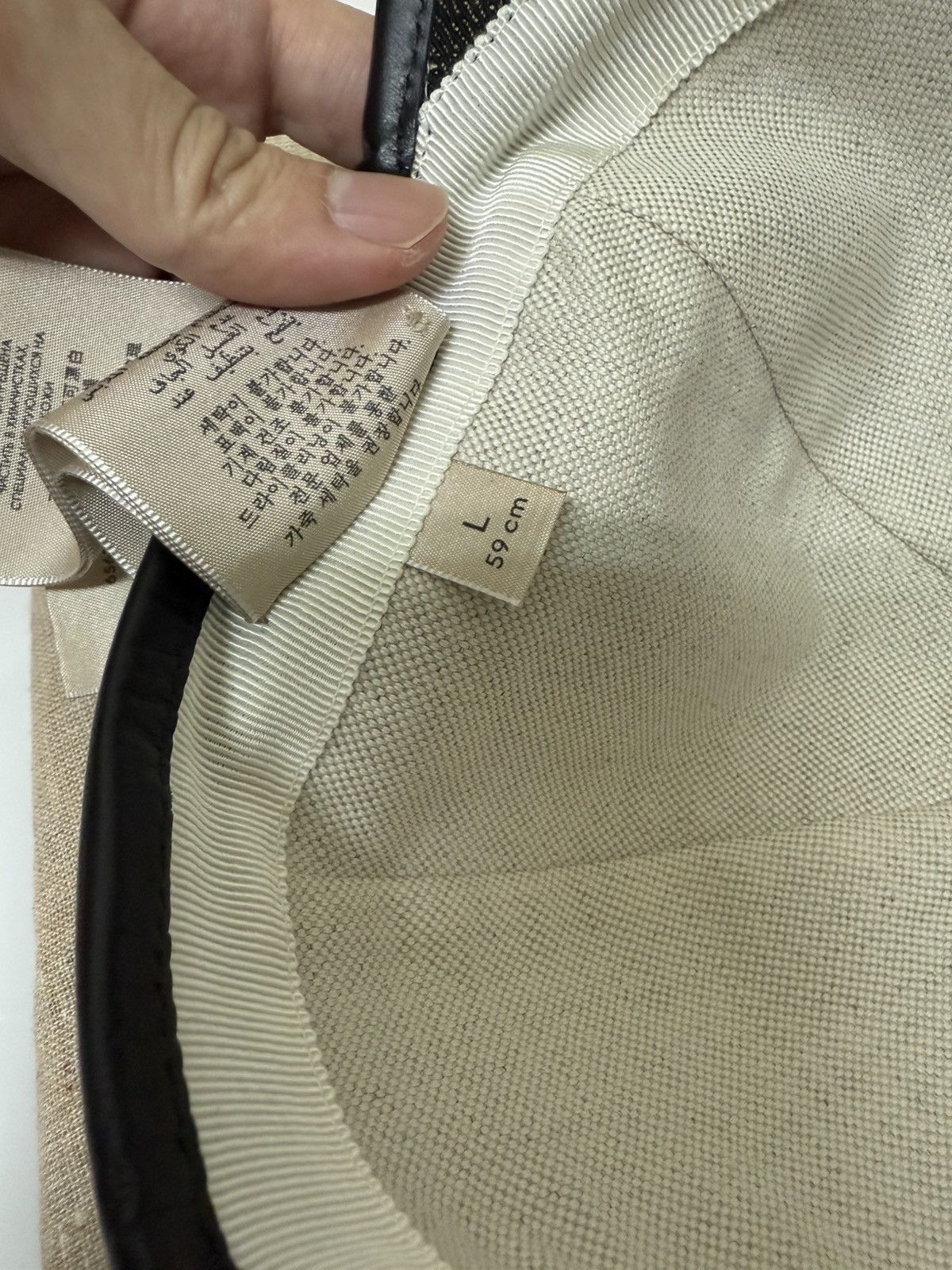 Gucci Gucci Logo Denim Baseball Cap Black Size ONE SIZE - 8 Thumbnail