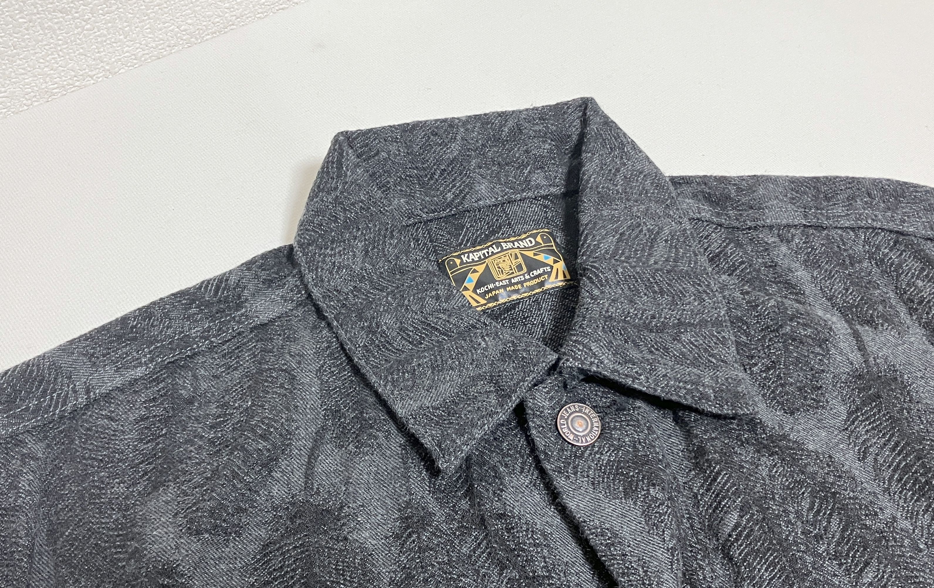 Kapital Kapital 12oz Magpie feather Denim 3rd Jacket black new 5 Size US XXL / EU 58 / 5 - 3 Thumbnail