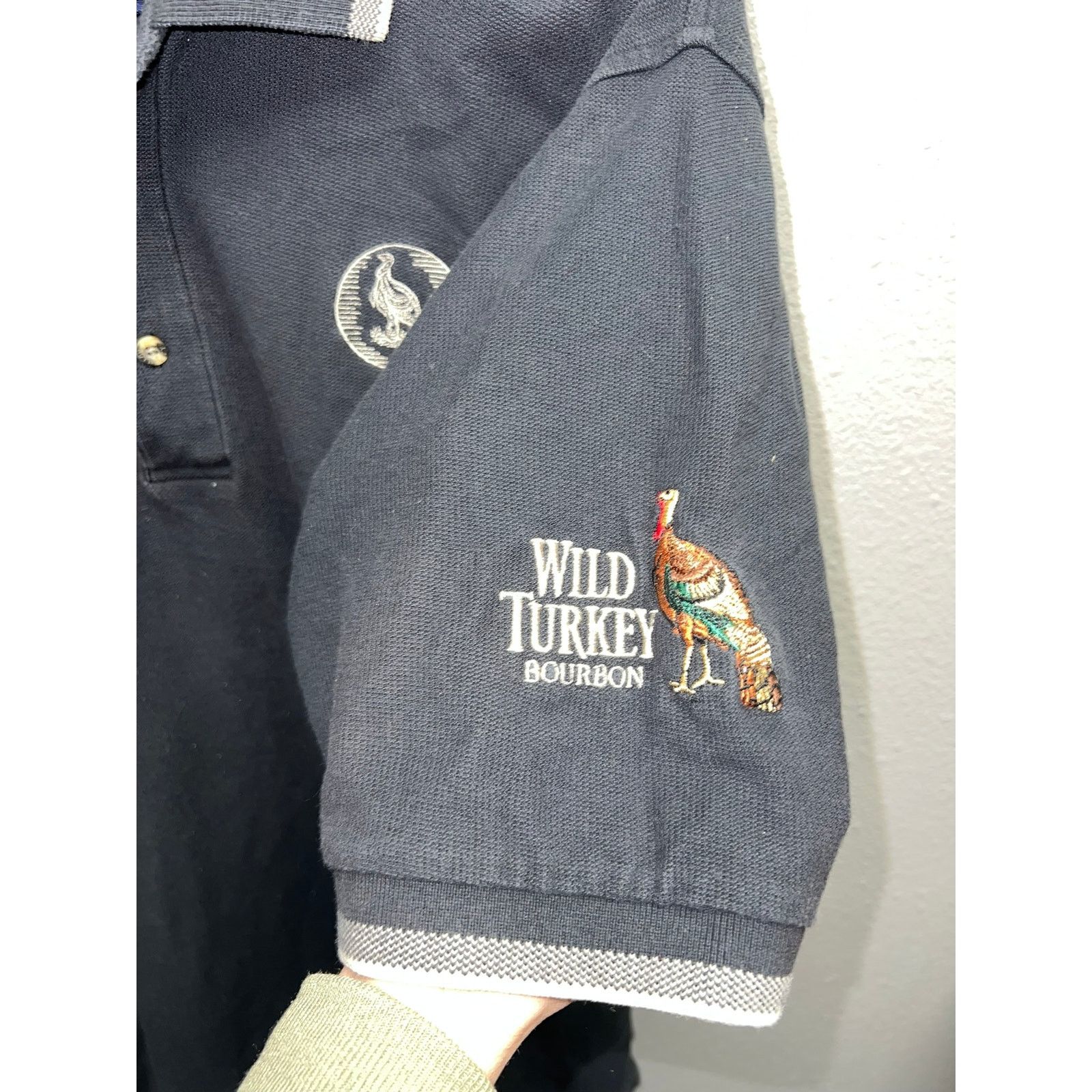 Vintage Vintage Wild Turkey Bourbon Polo Shirt Alcohol Top VTG M Size US M / EU 48-50 / 2 - 4 Thumbnail