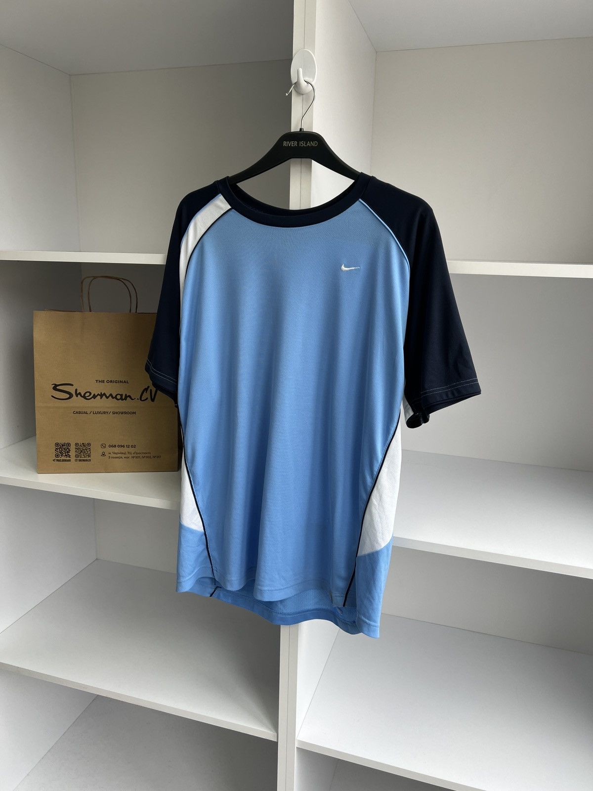 Nike × Vintage Vintage Nike Dri-Fit Tennis Jersey Size US L / EU 52-54 / 3 - 3 Thumbnail
