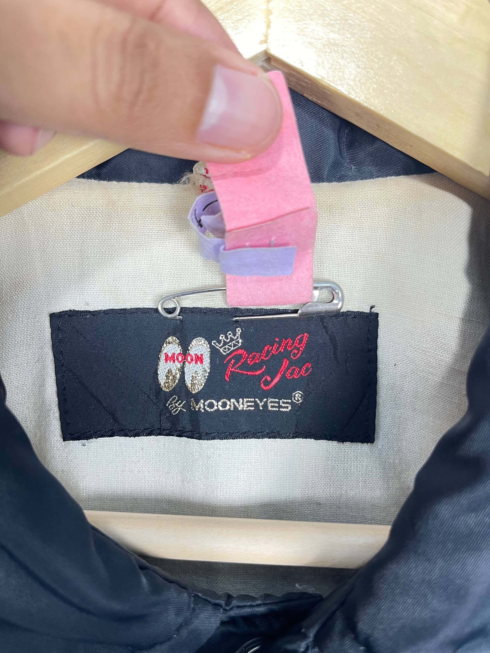 Japanese Brand Vintage Mooneyes Racing Jacket Black Embroidered Logo AX0051 Size US XL / EU 56 / 4 - 5 Thumbnail