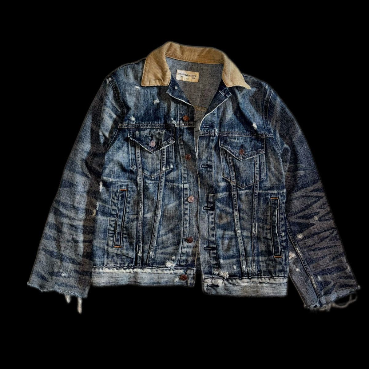 Denim & Supply Ralph Lauren Ralph Lauren denim and supply distressed jean jacket Size US M / EU 48-50 / 2 - 1 Thumbnail