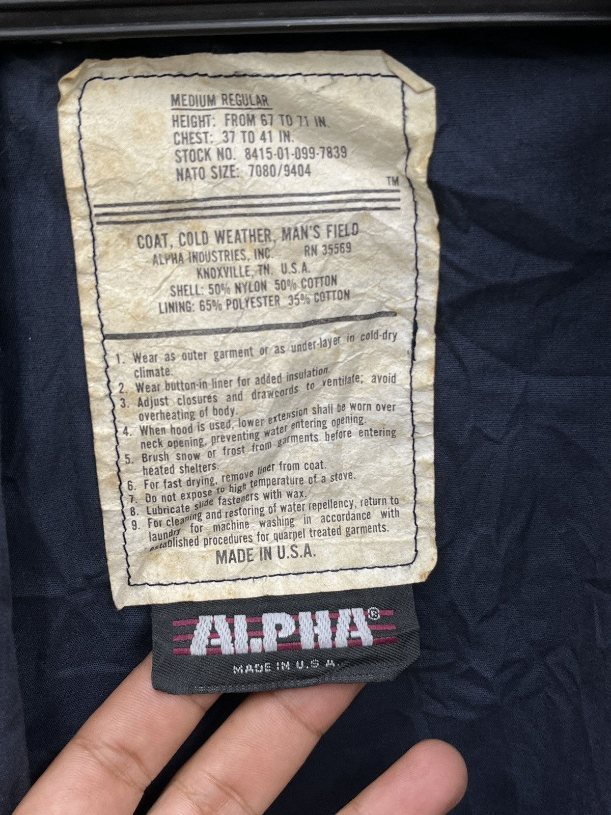 Alpha Industries 🔥🔥🔥ARCHIVE VTH ALPHA INDUSTRIES M65 FIELD JACKET Size US M / EU 48-50 / 2 - 8 Thumbnail