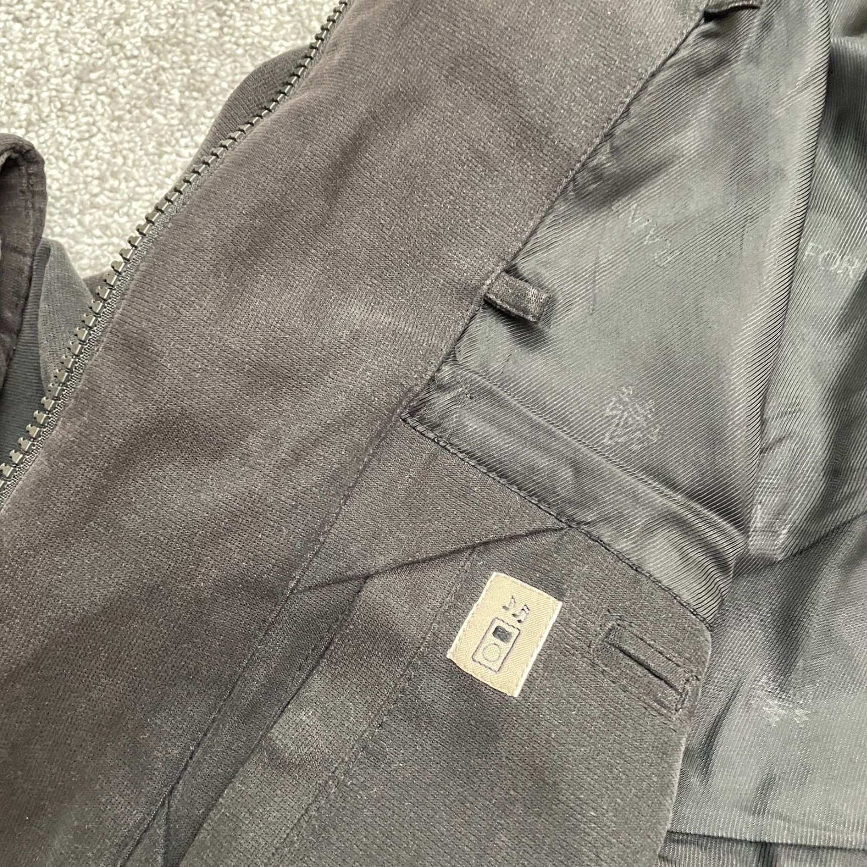 Vintage Rain Forest Jacket XL Black Full Zip Lined Pocket Outdoor Casual Mens Size US XL / EU 56 / 4 - 7 Thumbnail