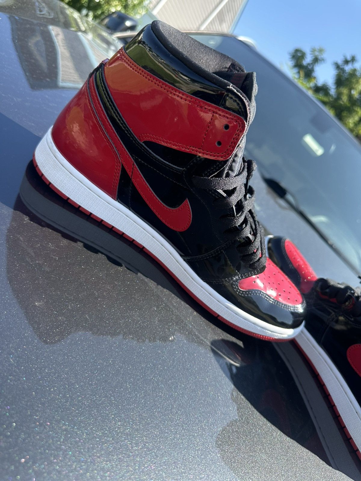 Jordan Brand Air Jordan 1 Retro High OG “Patent Bred” Size US 11.5 / EU 44-45 - 8 Thumbnail