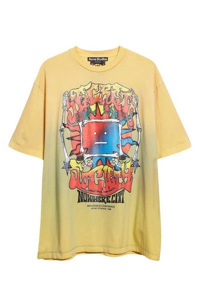 Acne Studios o1y1024 T-Shirt in Ocher Size US XXS / EU 40 - 1 Thumbnail