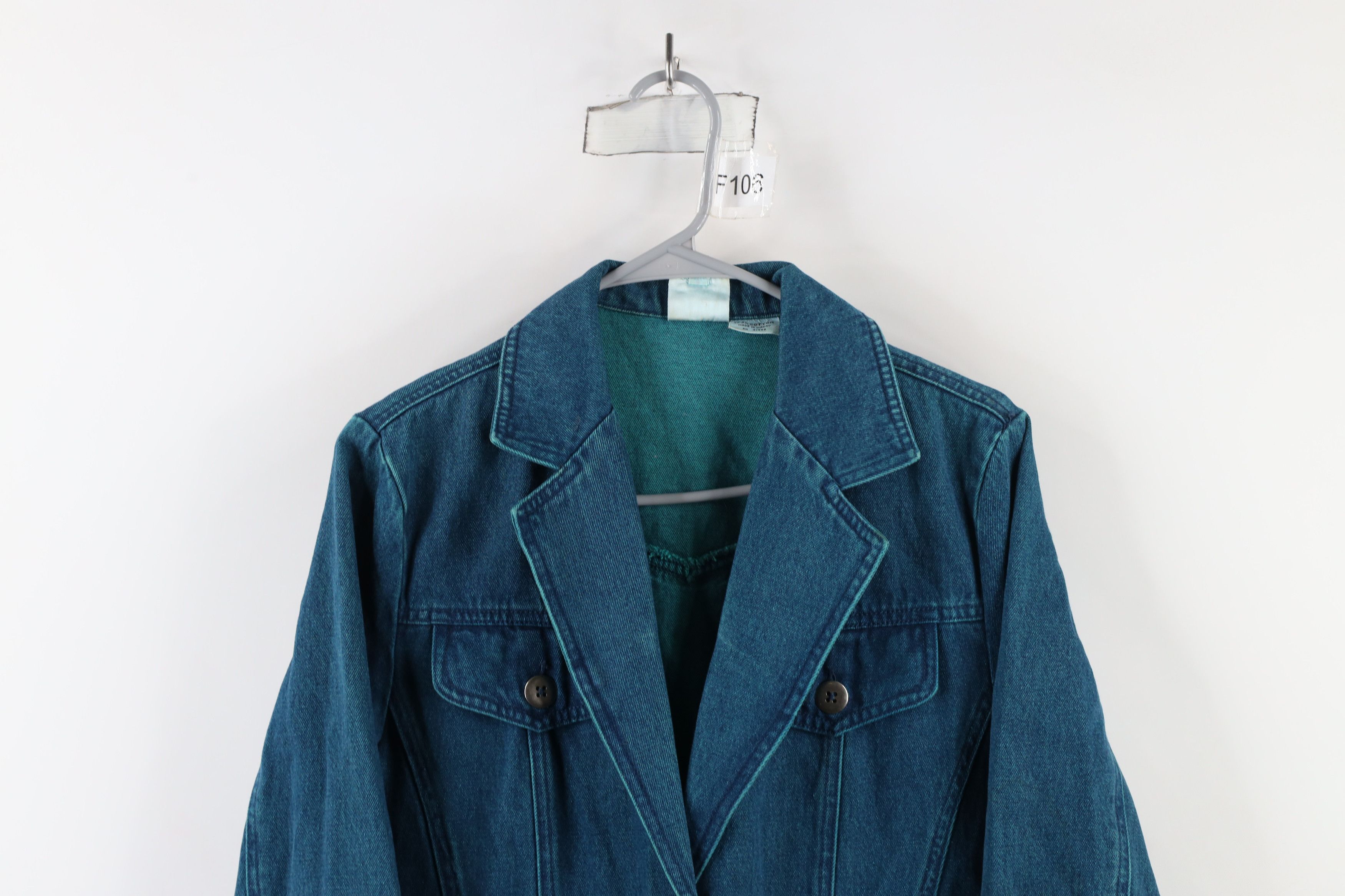 Vintage Vintage 90s Streetwear Stonewash Denim Jean Blazer Jacket Size M / US 6-8 / IT 42-44 - 2 Thumbnail