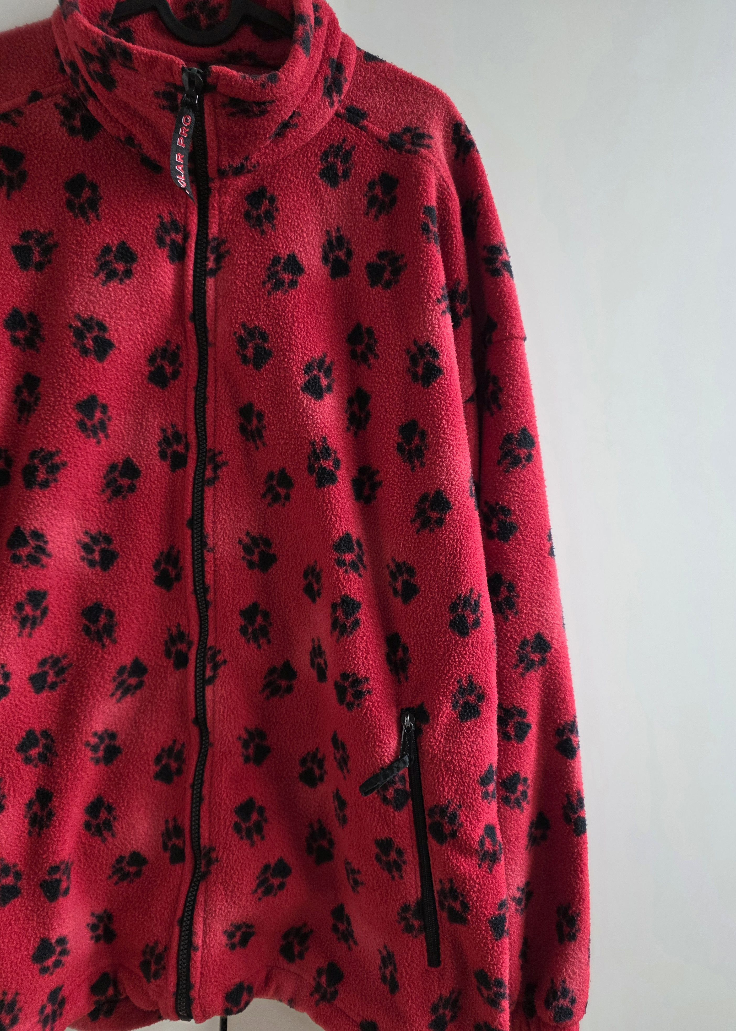 Jack Wolfskin Jack Wolfskin polar vintage xxl red Fleece paw print Size US XXL / EU 58 / 5 - 5 Thumbnail