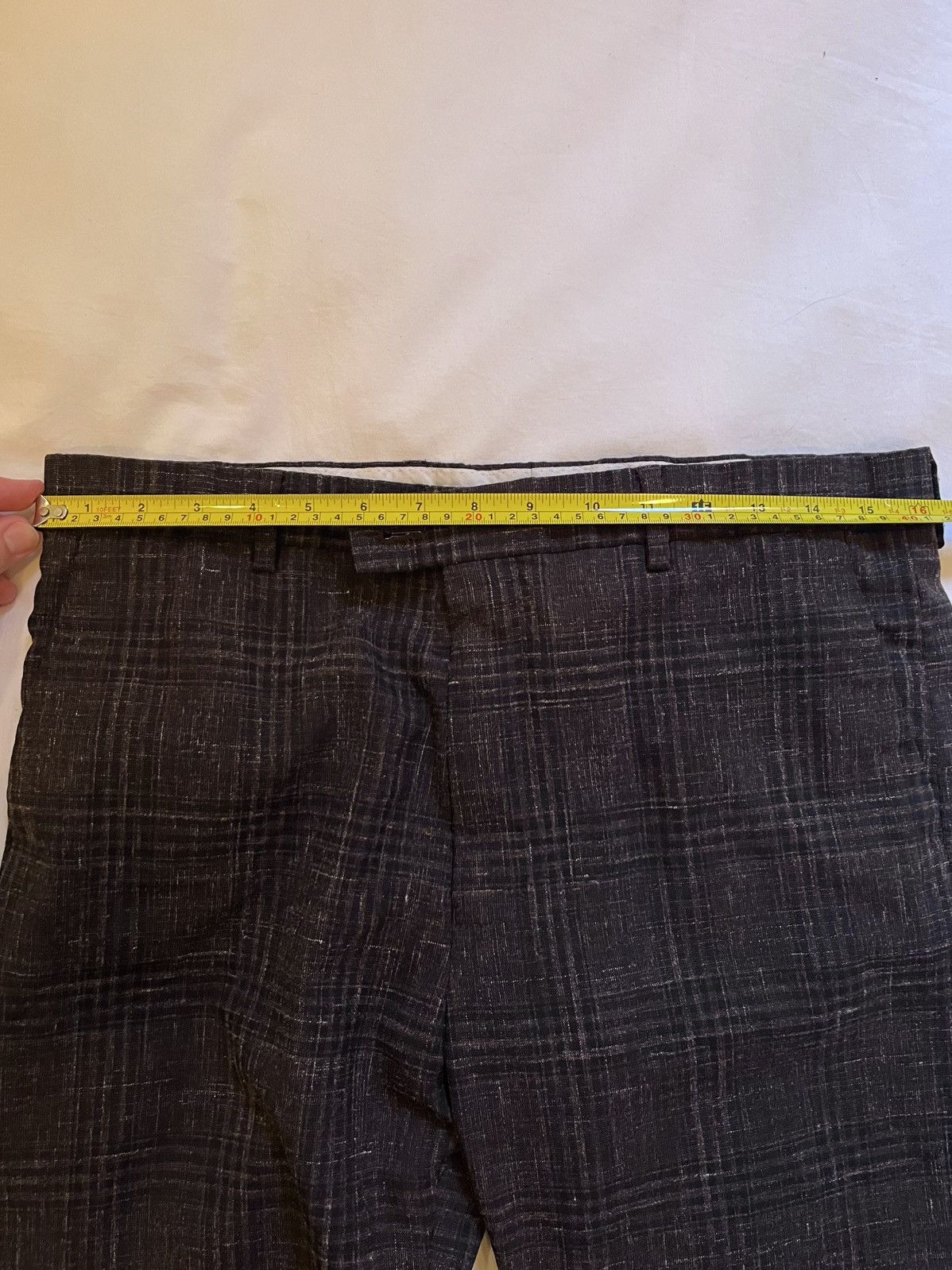 Martine Rose Martine Rose SS20 Brown Virgin Wool & Linen-Blend Trousers Size US 34 / EU 50 - 9 Thumbnail