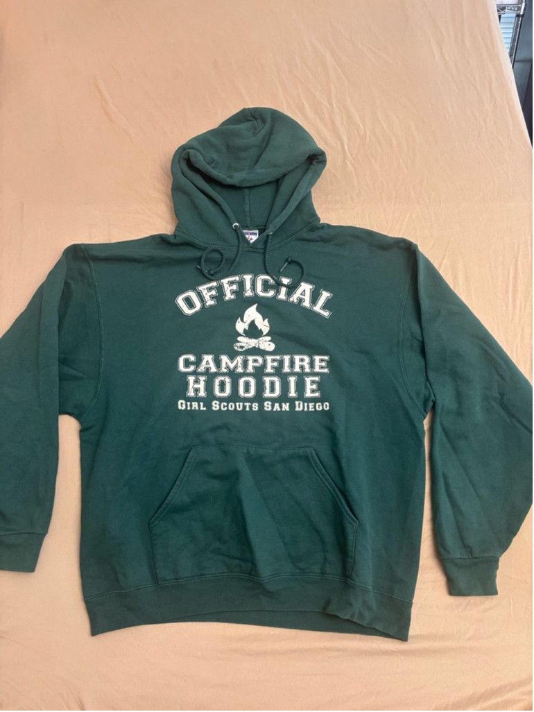 Jerzees Girls Jerzees Hoodie XL Green Campfire Girl Scouts San Diego Size XL / US 12-14 / IT 48-50 - 1 Thumbnail