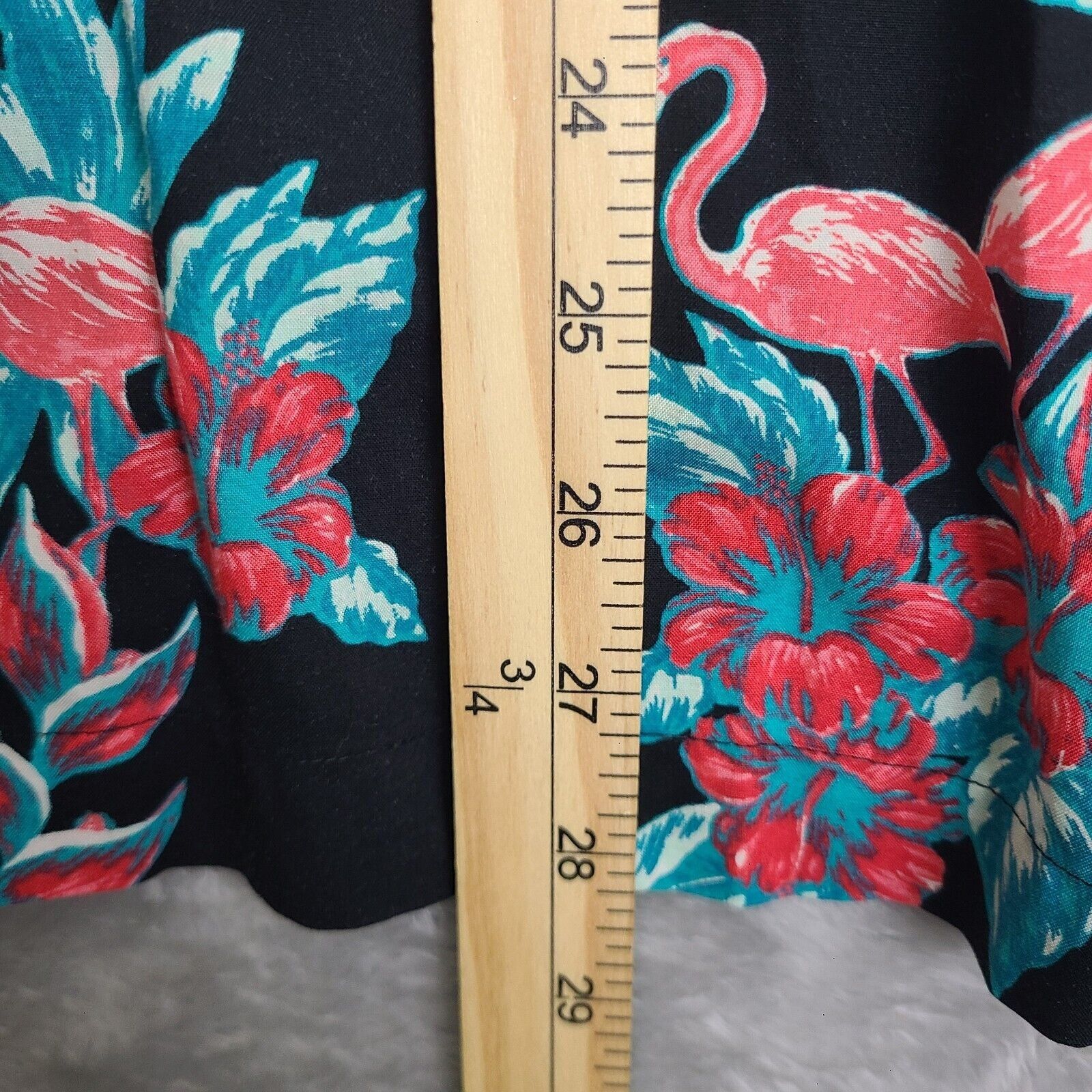 Cubavera Cubavera Flamingo Beach Party Button Down Black Mens Size X- Size US XL / EU 56 / 4 - 7 Thumbnail