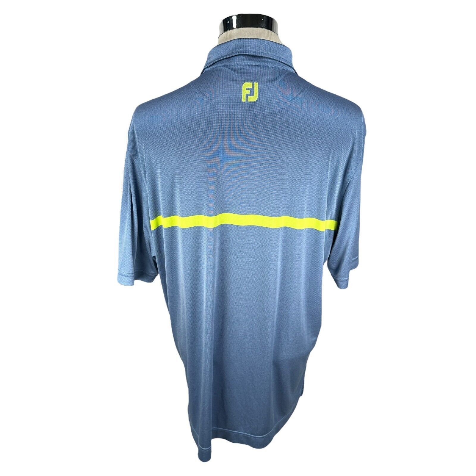 Footjoy FootJoy Polo Shirt Men's XL Blue Polyester Riverton Golf Size US XL / EU 56 / 4 - 4 Thumbnail