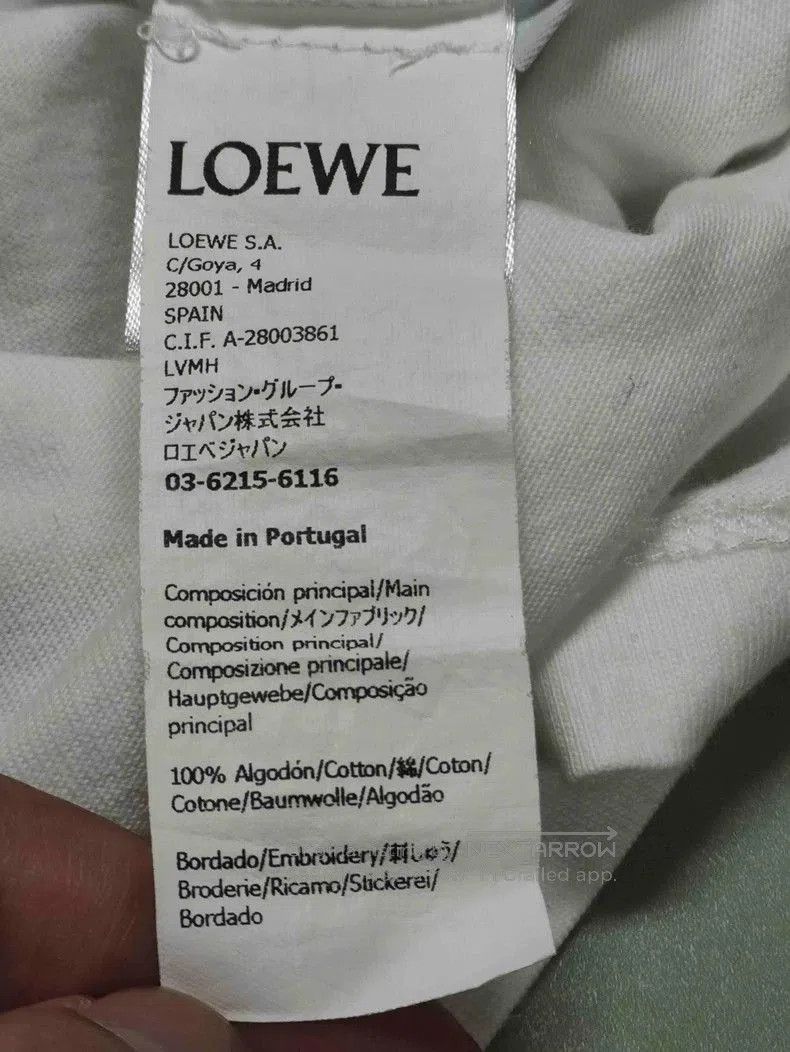 Loewe Loewe White Logo Short Sleeve T. Size US M / EU 48-50 / 2 - 4 Thumbnail