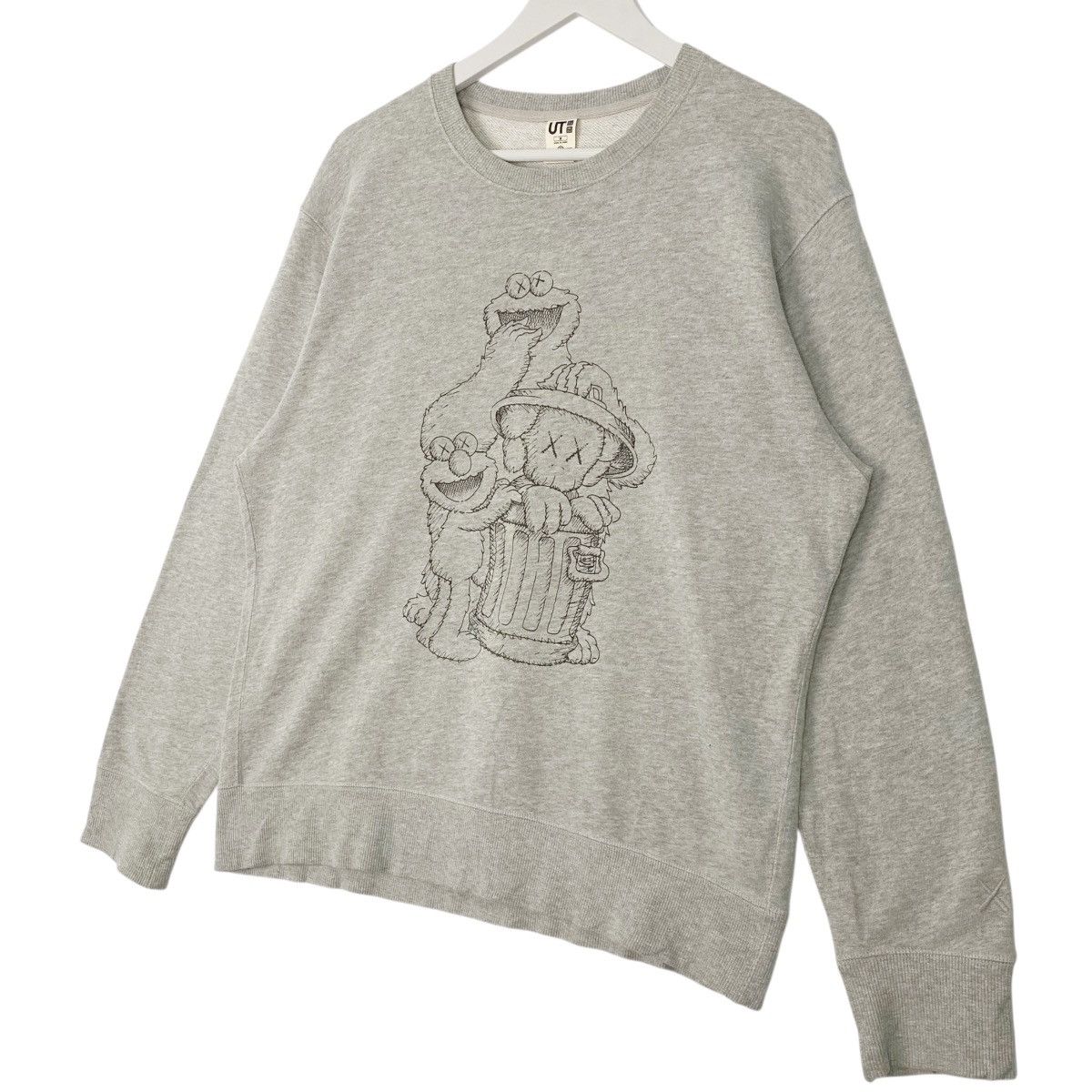 Vintage Vintage Sesame Street Uniqlo Sweatshirt Crewneck Grey Size US M / EU 48-50 / 2 - 2 Thumbnail