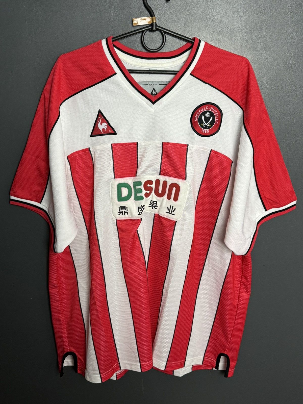 Le Coq Sportif Sheffield United 02/04 Home Football Jersey Size US L / EU 52-54 / 3 - 1 Thumbnail