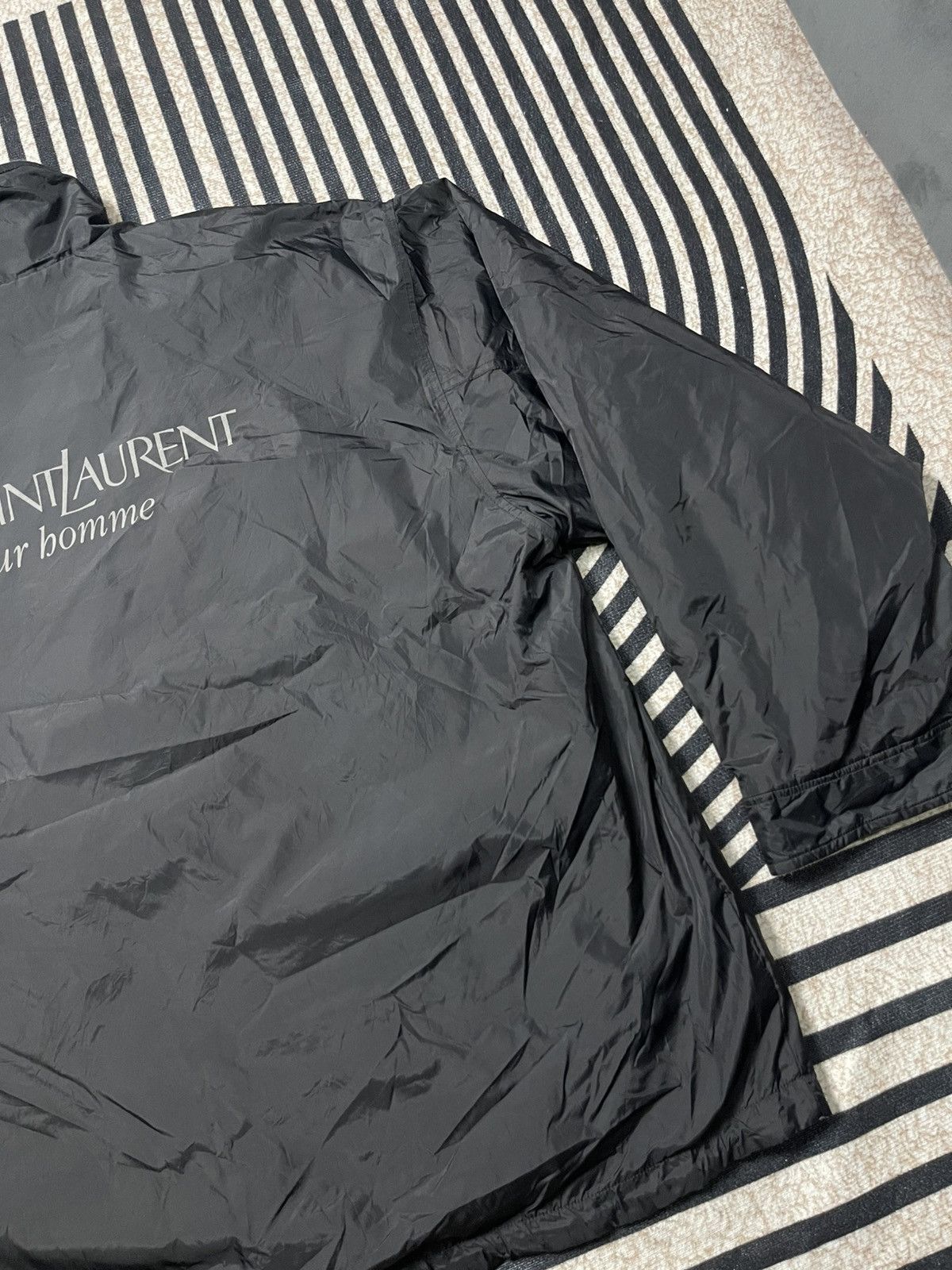 Yves Saint Laurent 90s YVES SAINT LAURENT POUR HOMME BIG LOGO JACKET RARE Size US XXL / EU 58 / 5 - 4 Thumbnail