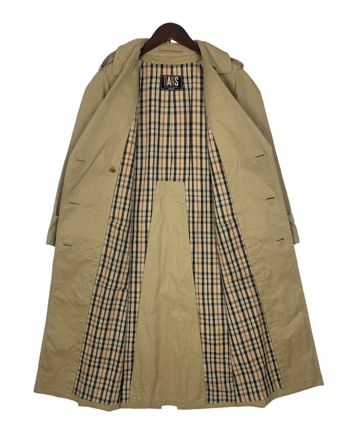 DAKS Daks By Simpson Ltd London Luxury Trench Long Coat Size S / US 4 / IT 40 - 6 Thumbnail
