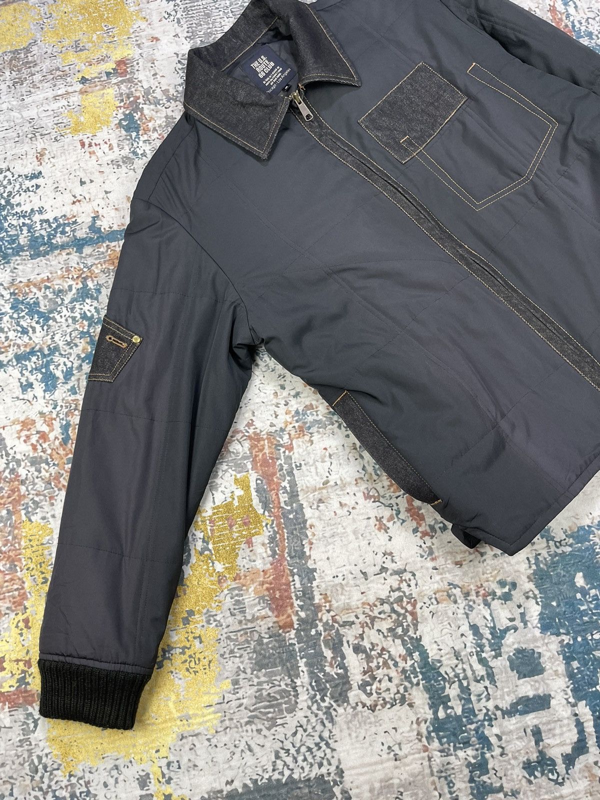 Route 66 × Vintage Route 66 Hybrid Denim Zipper Down Jacket Size US M / EU 48-50 / 2 - 2 Thumbnail