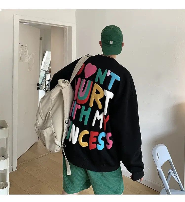 Designer × Japanese Brand Streetwear Sweatshirt Hoodie Hip Hop Korean Loose Style y2k Size US M / EU 48-50 / 2 - 6 Thumbnail