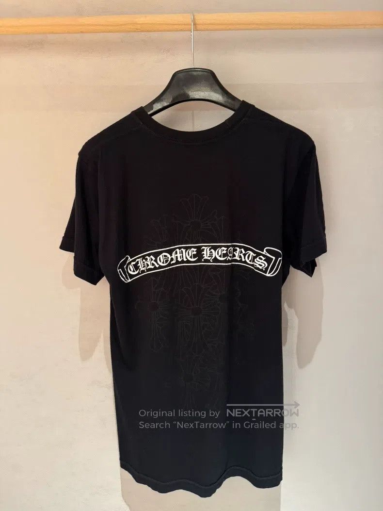 Chrome Hearts CHROME HEARTS Black Scroll Phantom Cross Short Sleeve Size US S / EU 44-46 / 1 - 1 Thumbnail