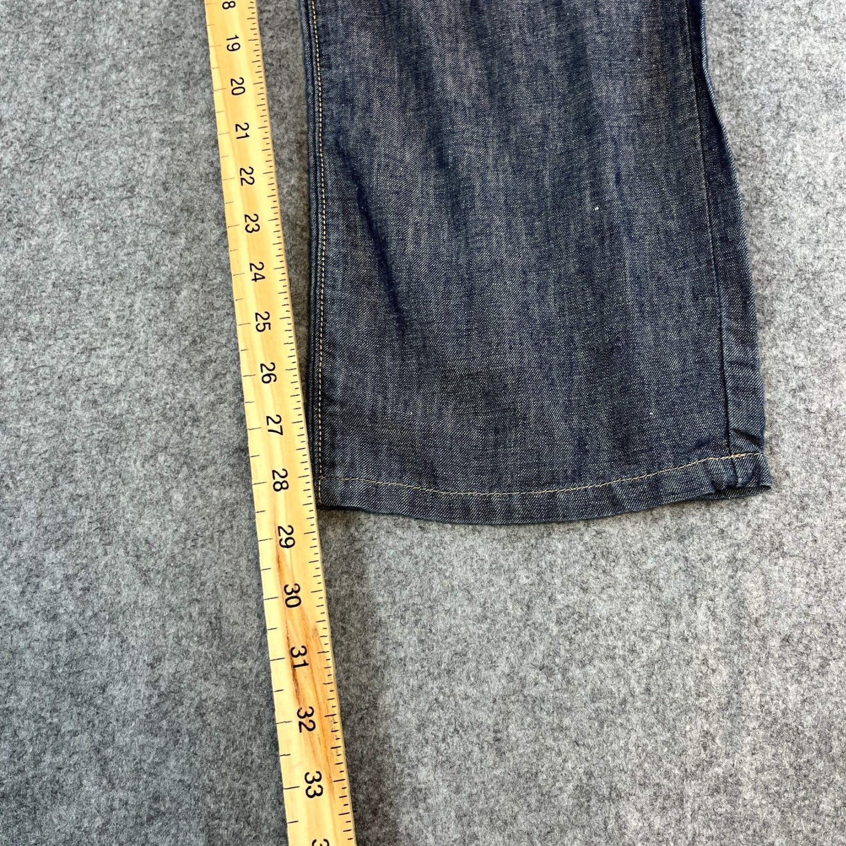 Hugo Boss HUGO BOSS Jeans Mens Regular Straight Denim 32 28 Blue 5-Pocket Design Comfort Easy Care Summer Light Weight Linen Cotton Vintage: No Mens Size US 32 / EU 48 - 4 Thumbnail