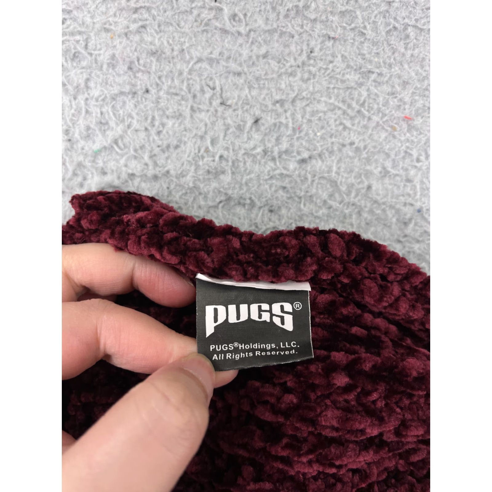 Vintage Pugs Beanie Toque Adult One Size Burgundy Knit Snow 100% Acrylic Ski Hat/Cap Mens Beanie Winter Ski Size ONE SIZE - 6 Thumbnail