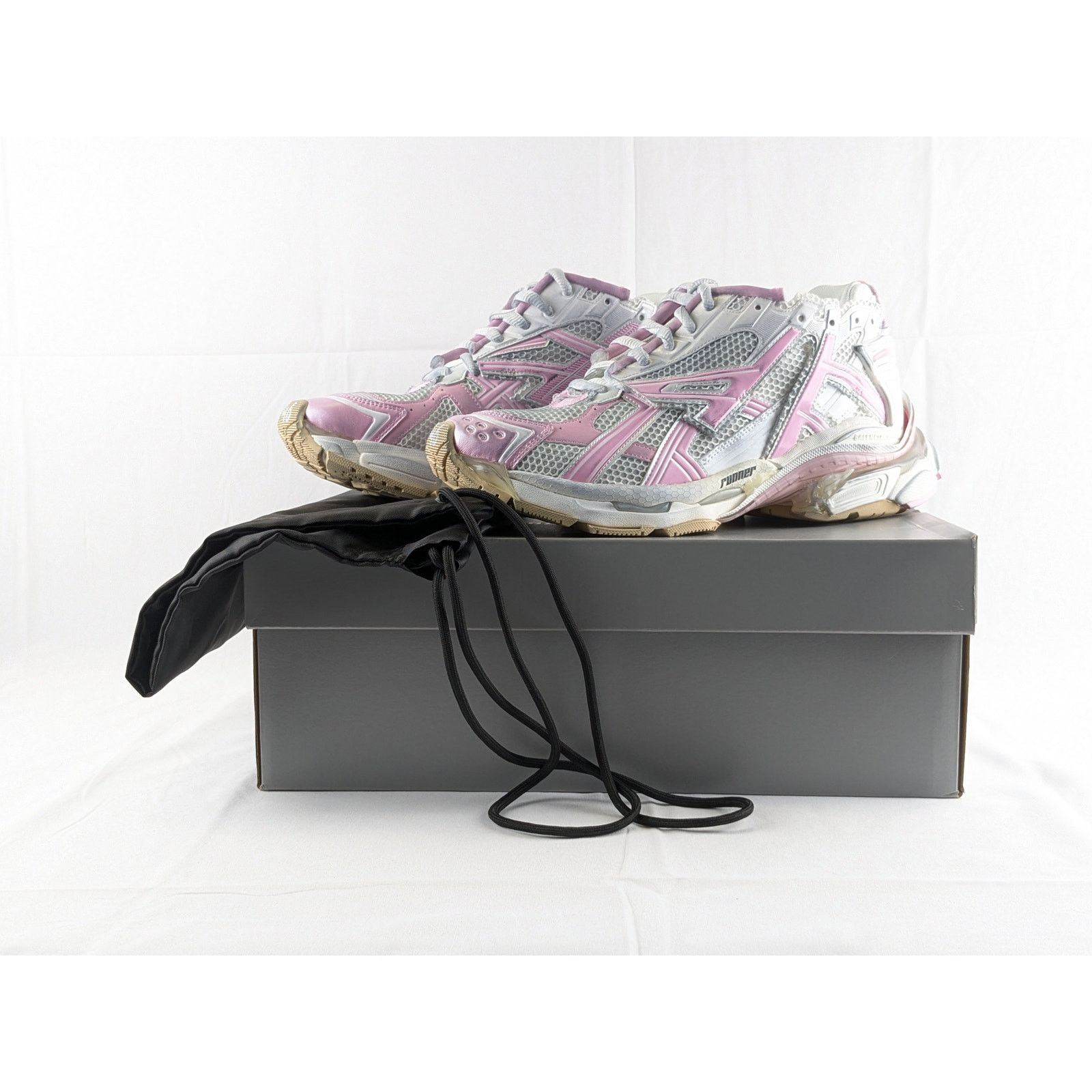 Balenciaga o1rshd1 Q:2 / Four Color Upper Rubber Runner Sneakers Size US 6 / EU 39 - 12 Thumbnail