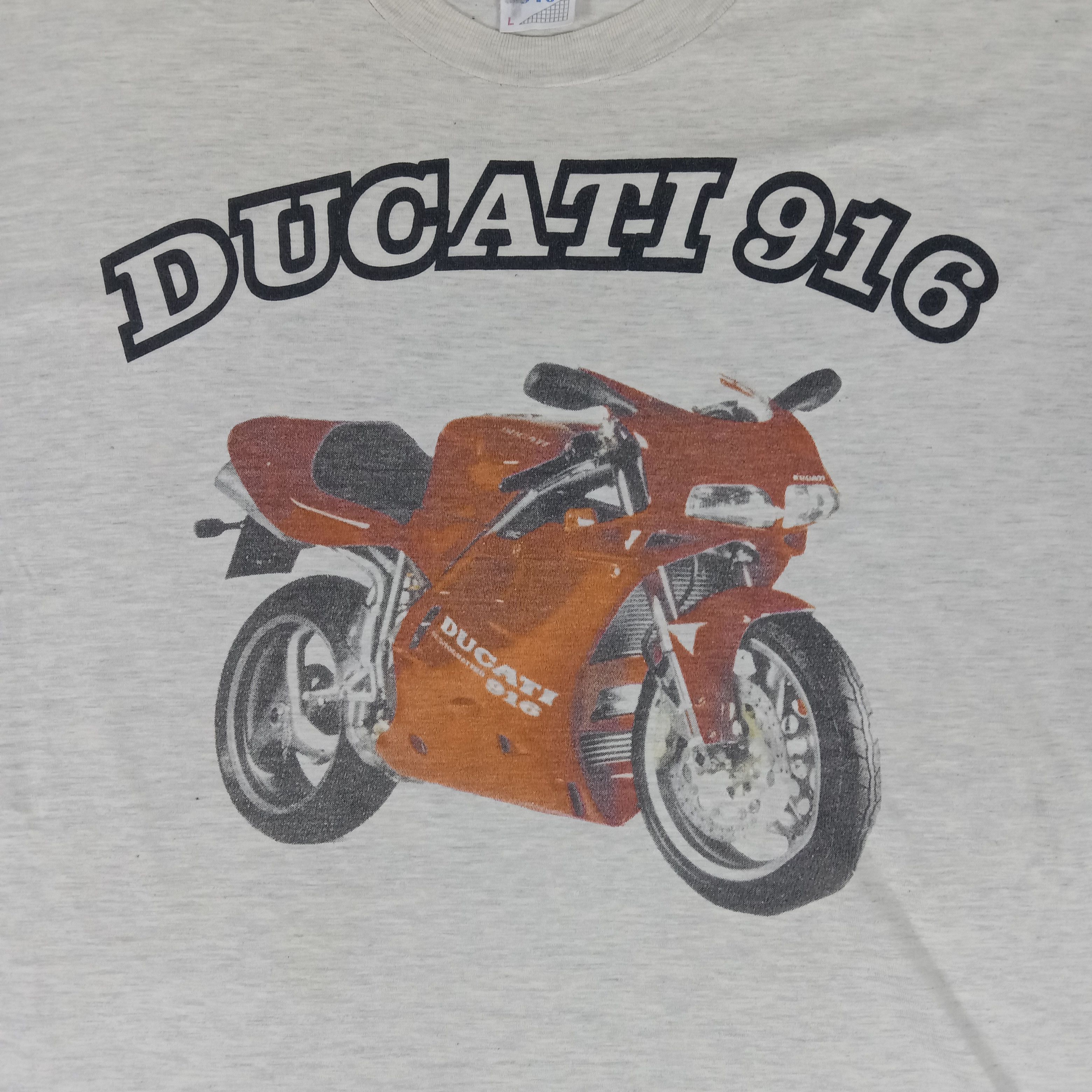 Ducati × Vintage Vintage 90's Ducati 916 Retro Superbike Racing Tshirt Size US XL / EU 56 / 4 - 2 Thumbnail