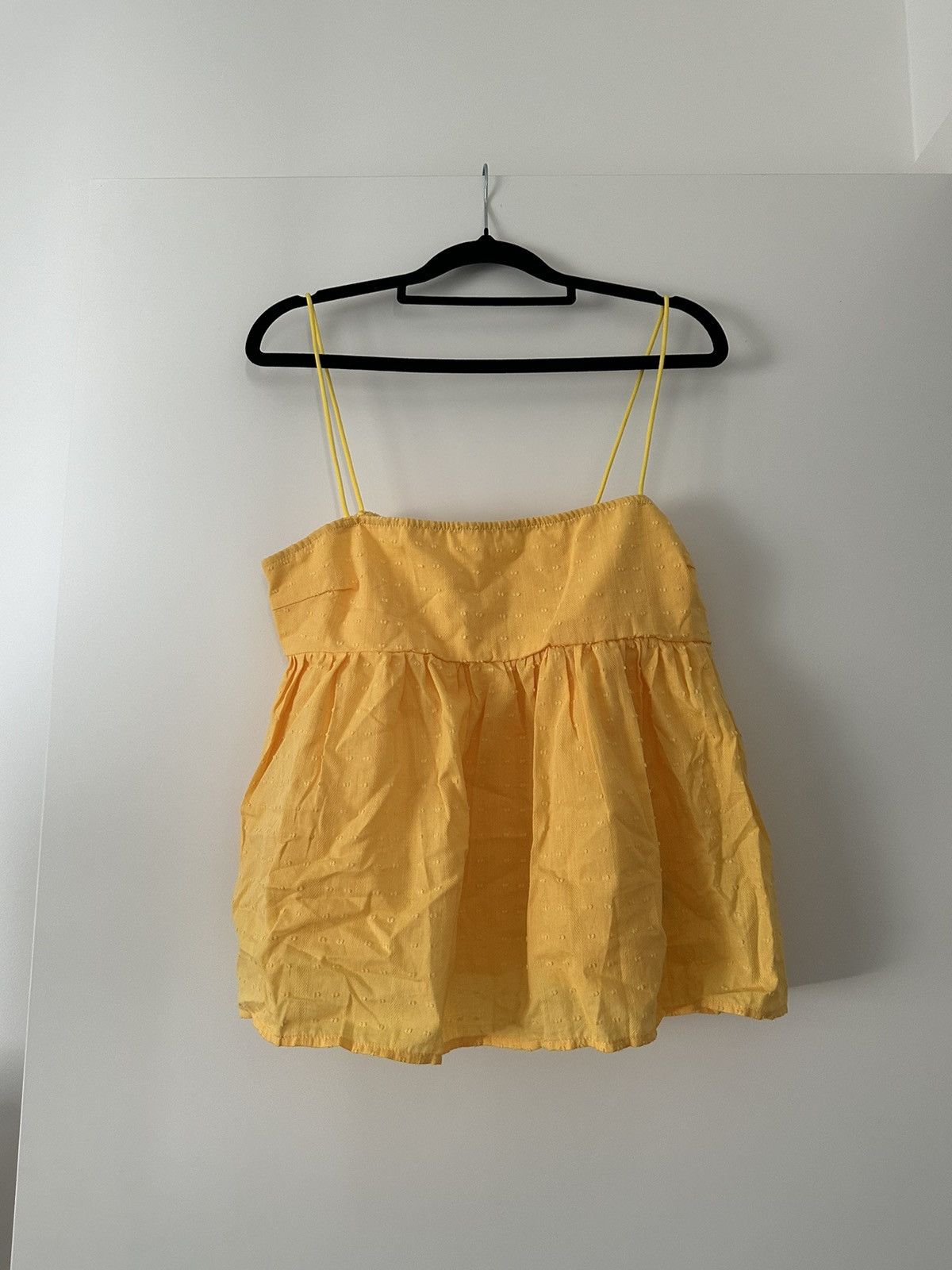 Shein Yellow Spaghetti Strap Top Size L / US 10 / IT 46 - 1 Thumbnail