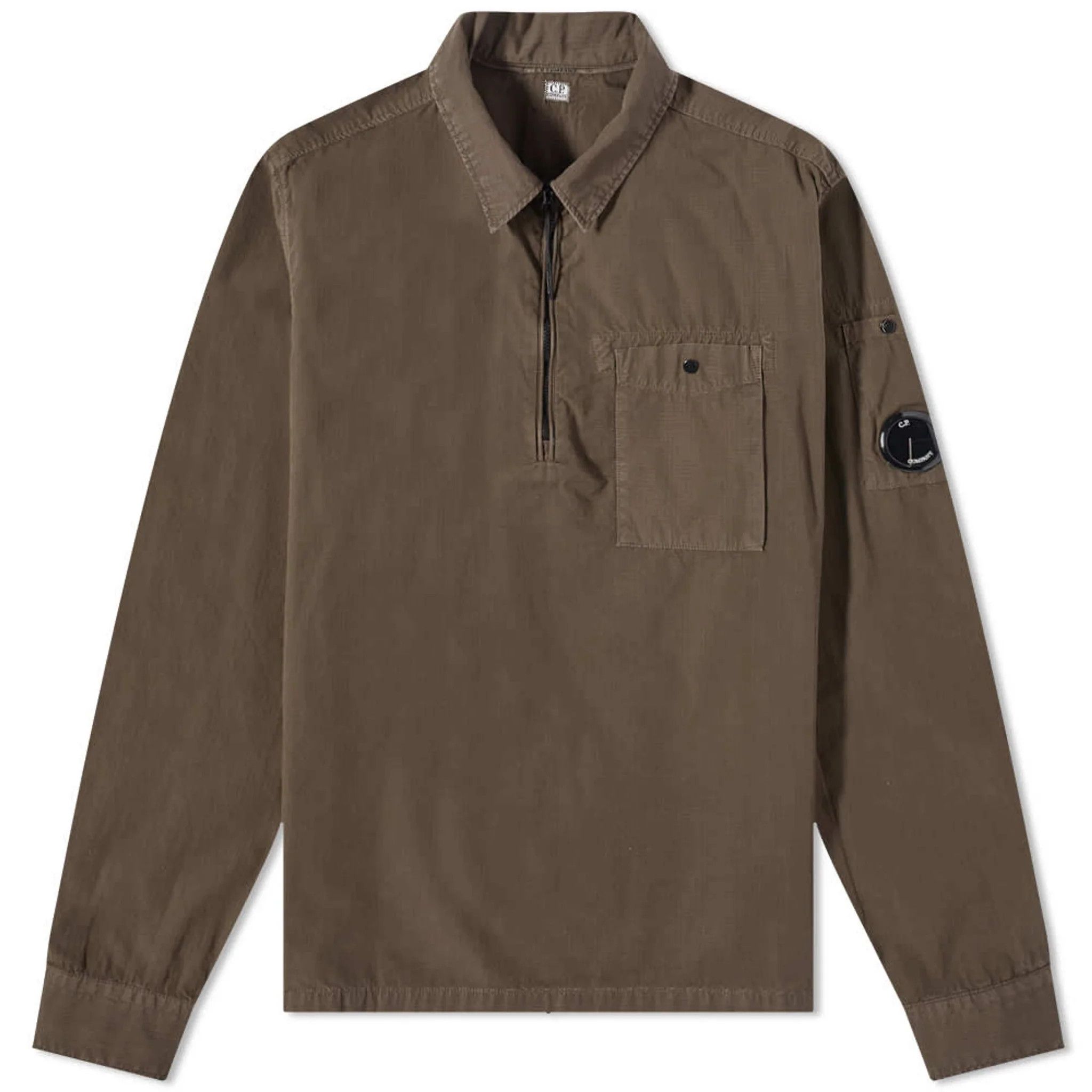 C.P. Company o1y1224 Solid Color Shirt in Military Green Size US XL / EU 56 / 4 - 1 Thumbnail