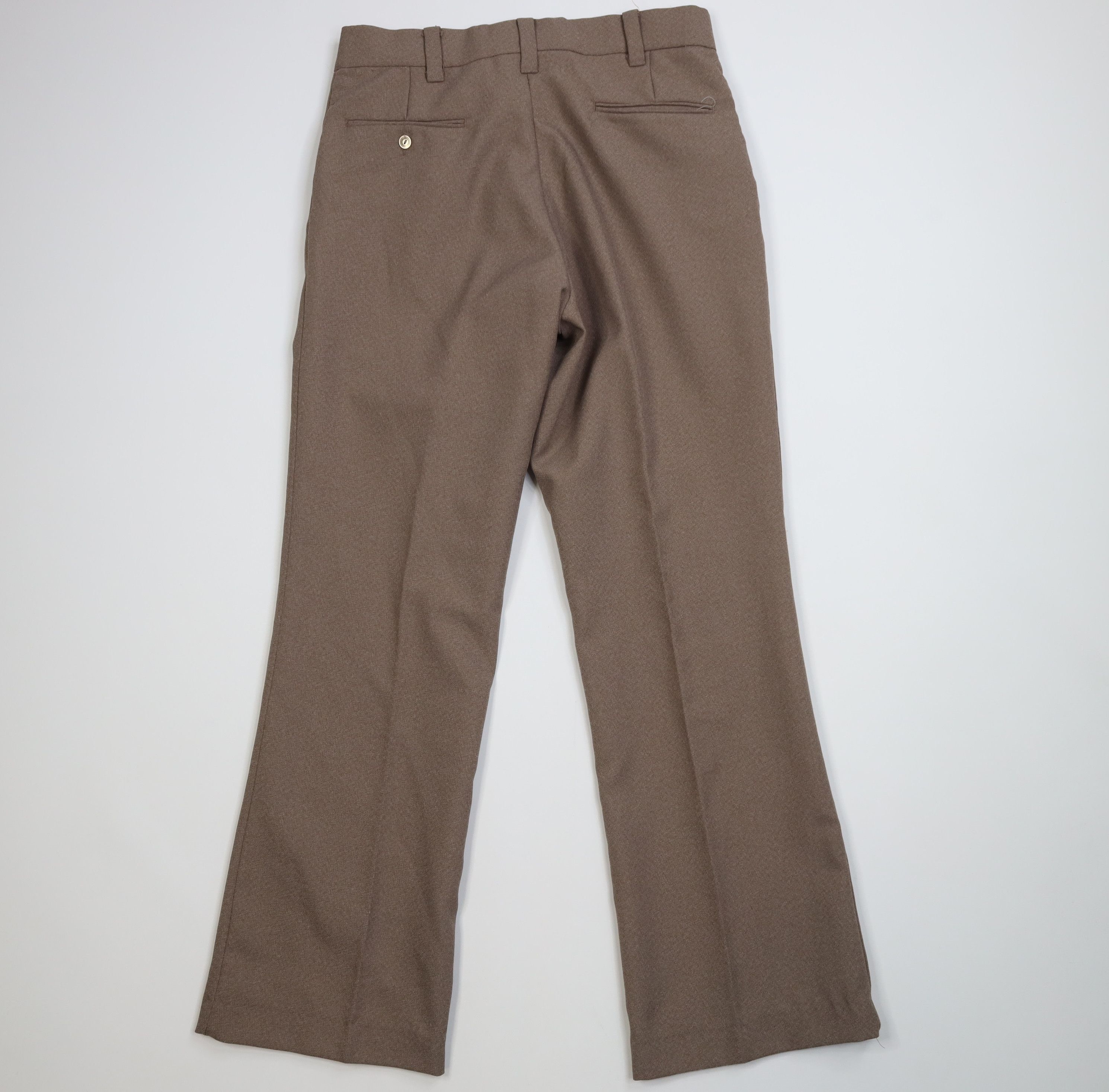 Vintage Vintage 70s Streetwear Wide Leg Chino Pants Light Brown USA Size US 32 / EU 48 - 9 Thumbnail