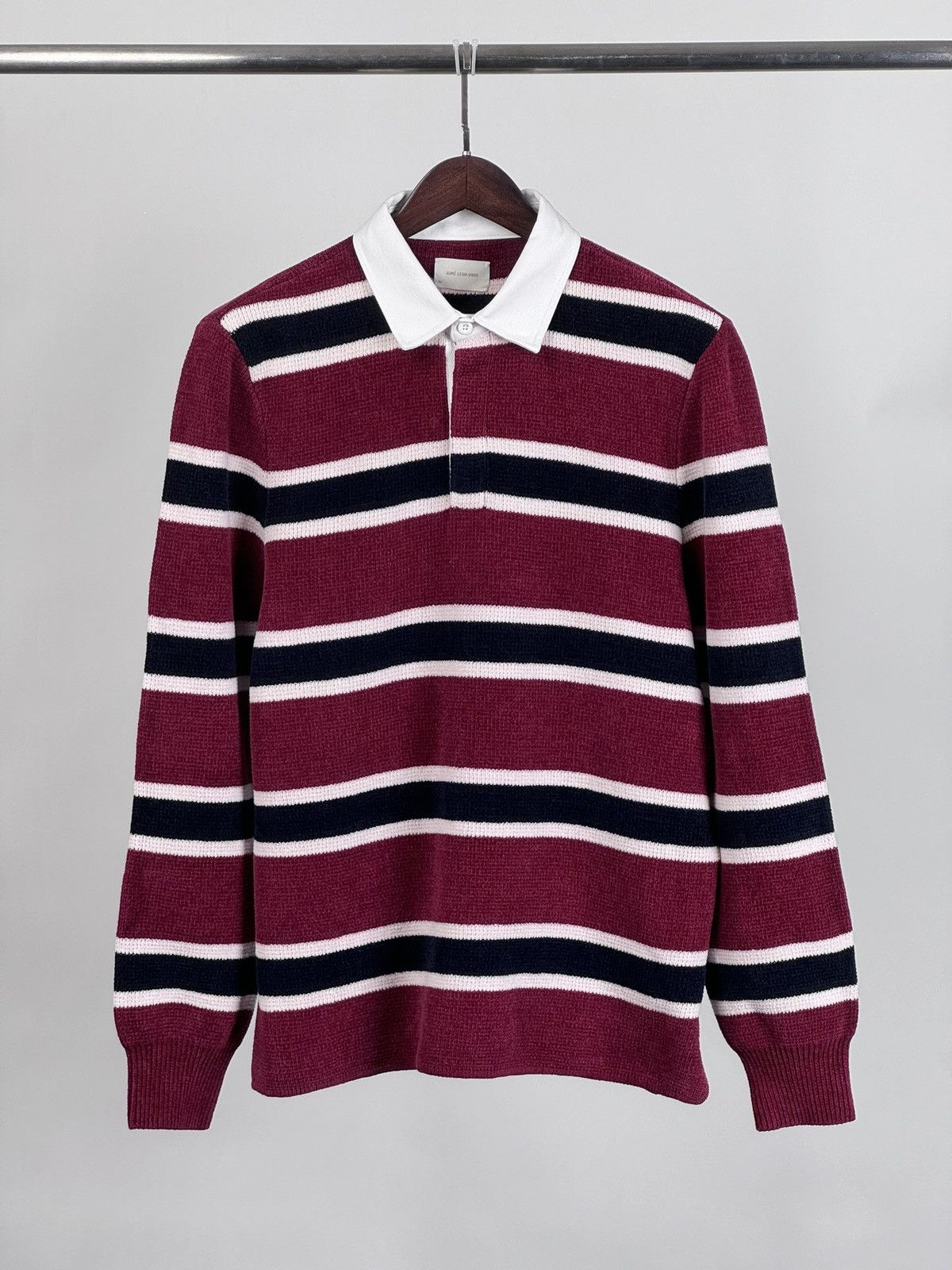 image of Aime Leon Dore Stripes Sweater M in Red, Men's (Size Medium)