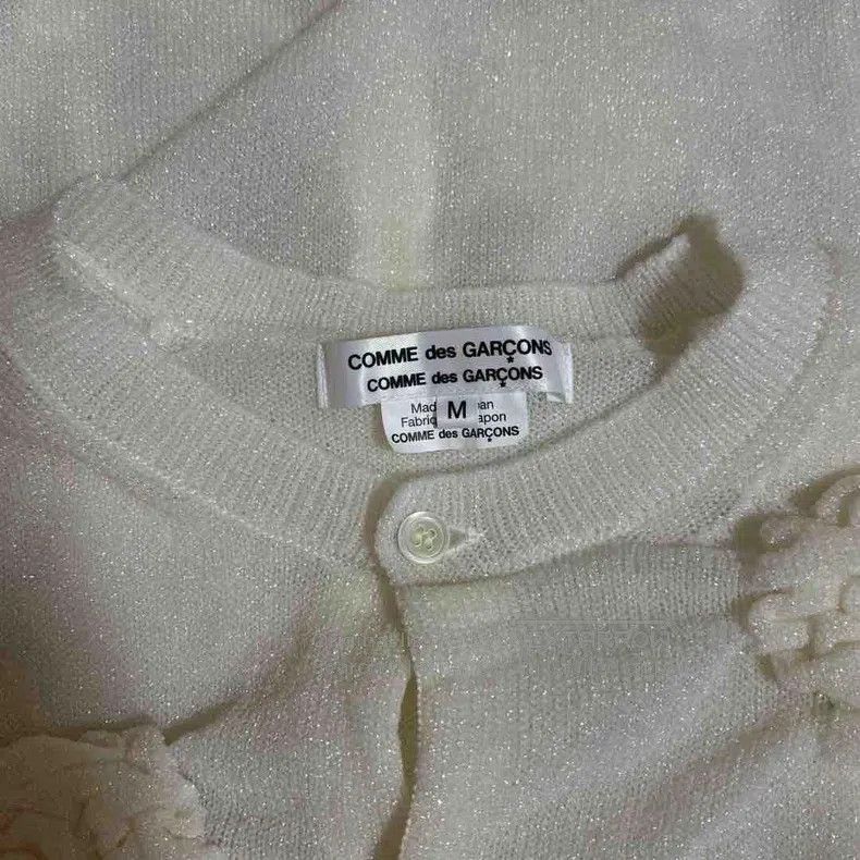 Comme des Garcons Comme des Garcons Glitter Knit Cardigan with 3D Flower Des Size M / US 6-8 / IT 42-44 - 5 Thumbnail
