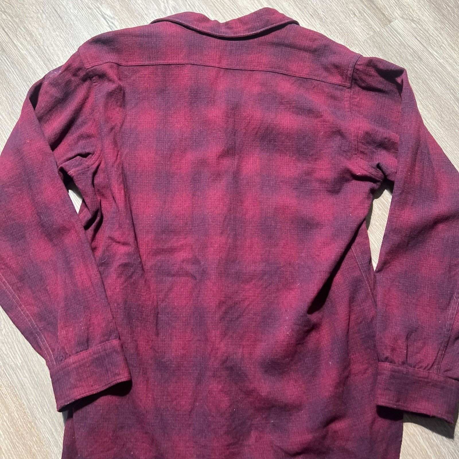 Pendleton Vintage 1920s Pendleton Shadow Plaid Wool Flannel Shirt Size US L / EU 52-54 / 3 - 16 Thumbnail