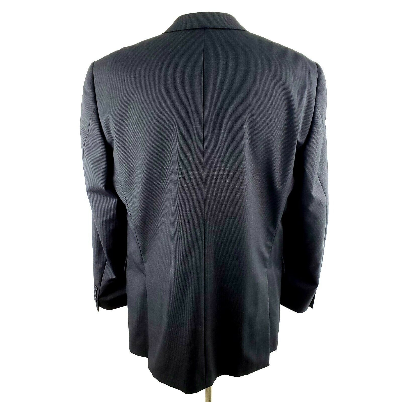 Hart Schaffner Marx Hart Schaffner Marx 42R 2 Button Striped Wool Gray Blazer Ta Size 42R - 6 Thumbnail
