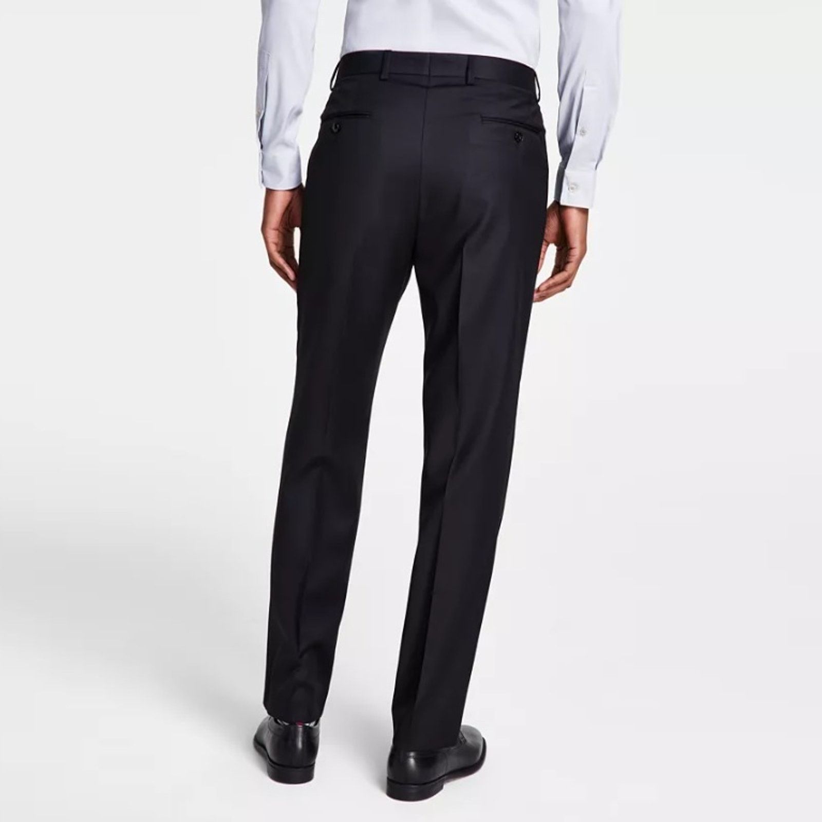 Michael Kors Michael Kors Men's Black Solid Wool Suit Pants Size 38W 30L Size US 38 / EU 54 - 2 Thumbnail