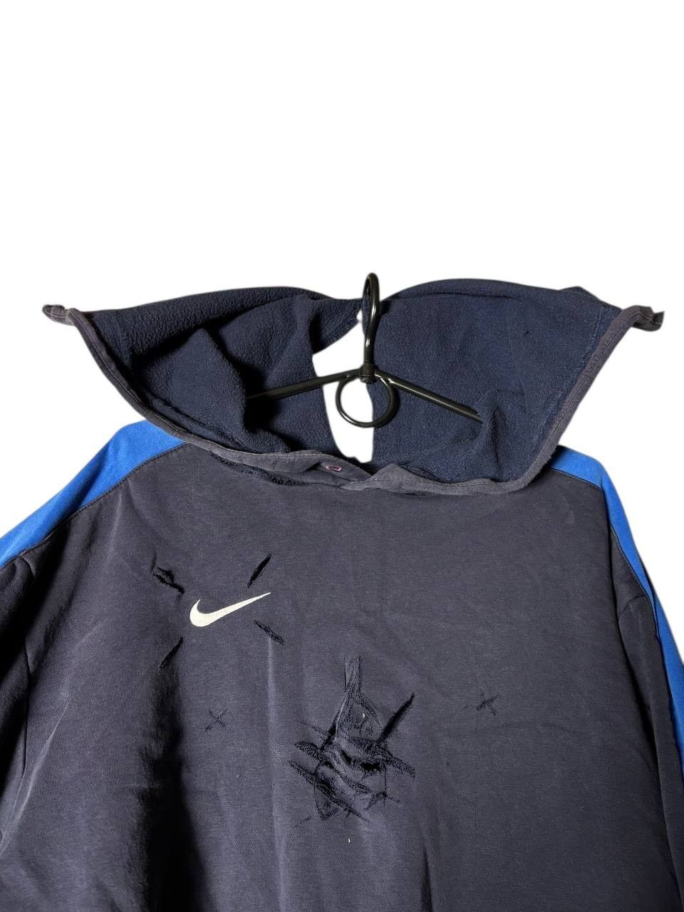 Designer Custom 1 of 1 NIKE CRAZY DISTRESSED HOODIE Vintage Size US M / EU 48-50 / 2 - 5 Thumbnail