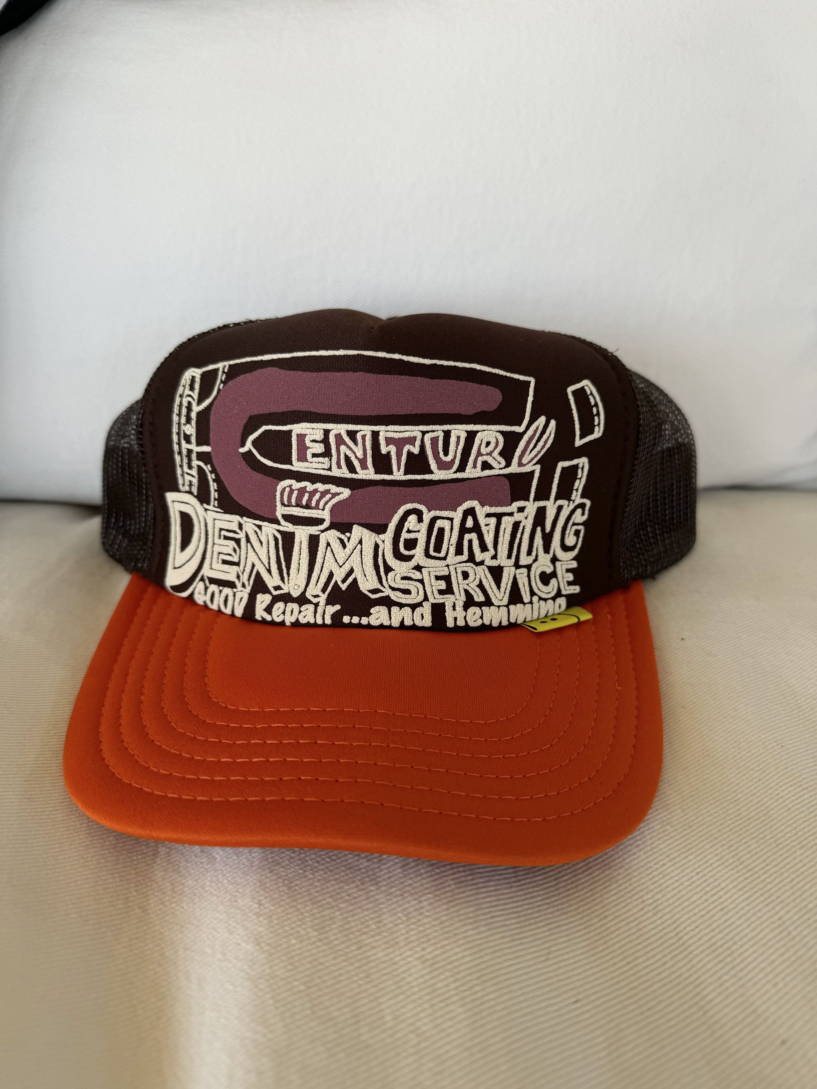 image of Kapital Denim Coating Service Hat in Brown, Men's