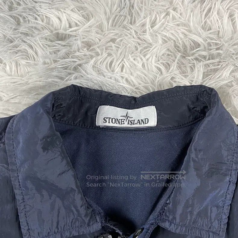 Stone Island Stone Island Blue Metallic Nylon Jacket Size US M / EU 48-50 / 2 - 3 Thumbnail