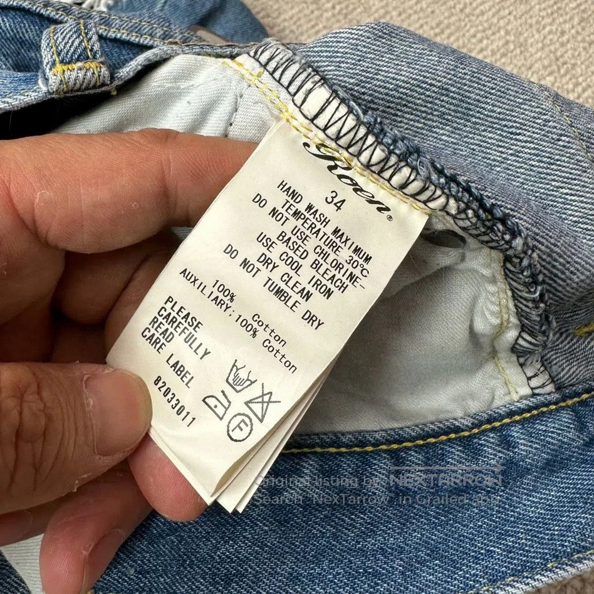 Roen Roen Japan Distressed Double Layer Jeans. Size US 34 / EU 50 - 8 Thumbnail