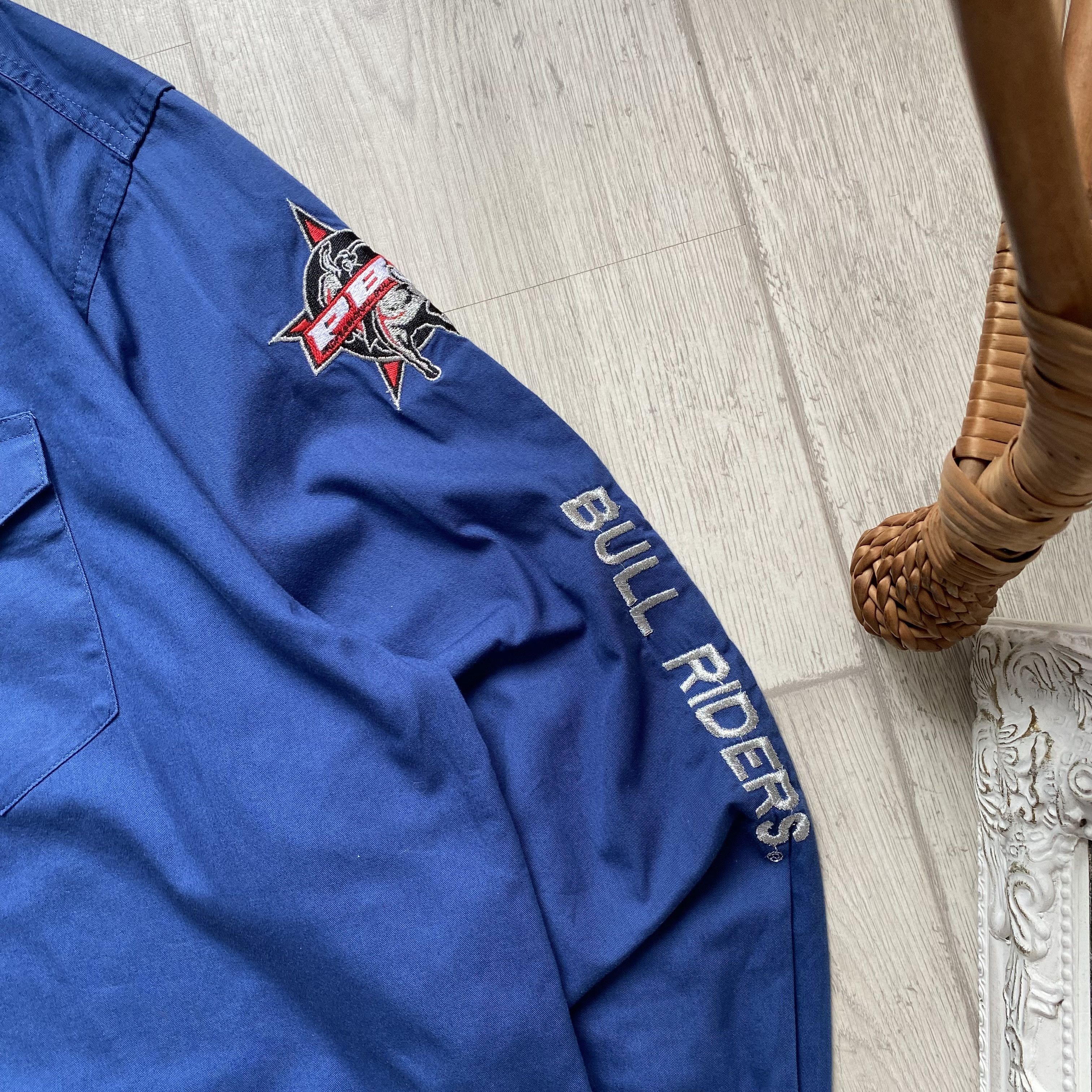 Wrangler 🐂 Vintage 00s Wrangler Bull Rider shirt western PBR Racing Size US XL / EU 56 / 4 - 4 Thumbnail