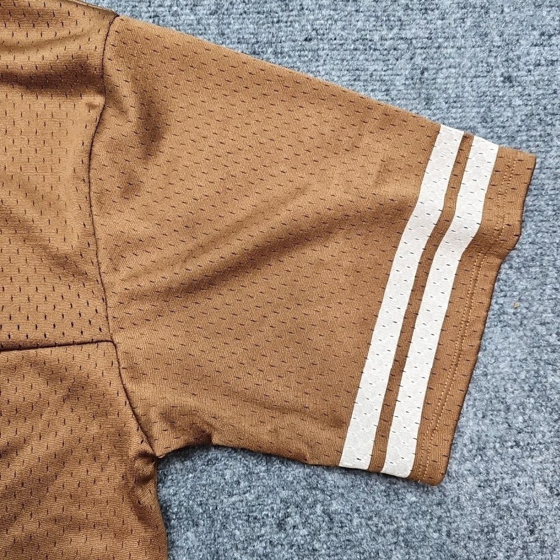 Vintage Hybrid Apparel Peanuts Snoopy Joe Cool #50 Football Jersey T-Shirt Adult 2XL Brown Short Sleeve Mens NFL Cartoon Sports Jerseys Size US XXL / EU 58 / 5 - 7 Thumbnail